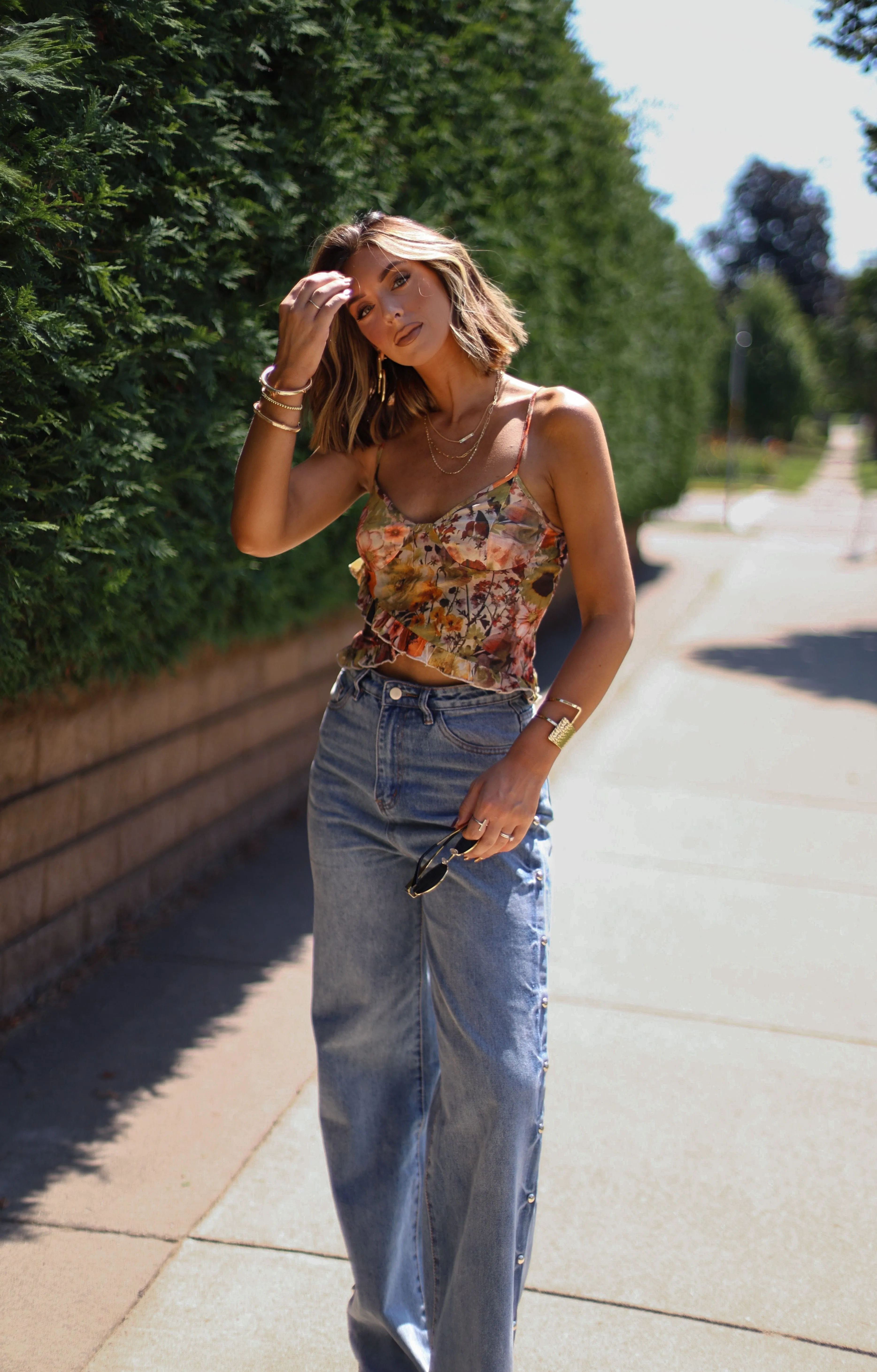Flirty Tropics Tank sold by LANE 201 product image thumbnail 3