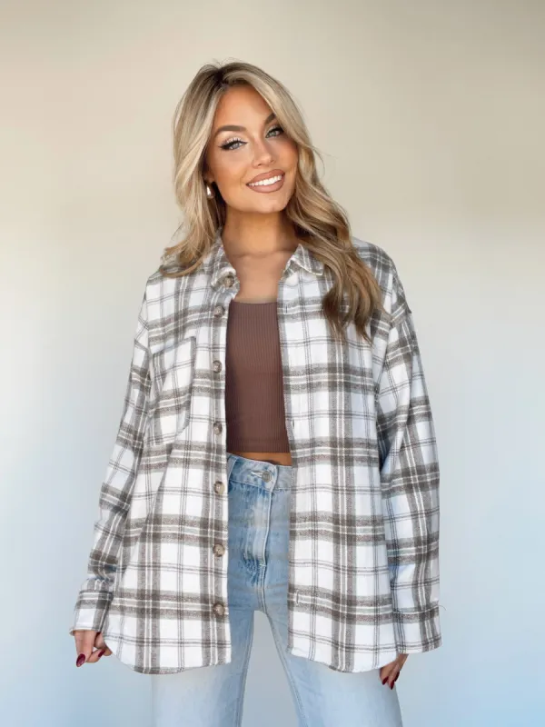 Backroads Bonfire Plaid Top sold by LANE 201