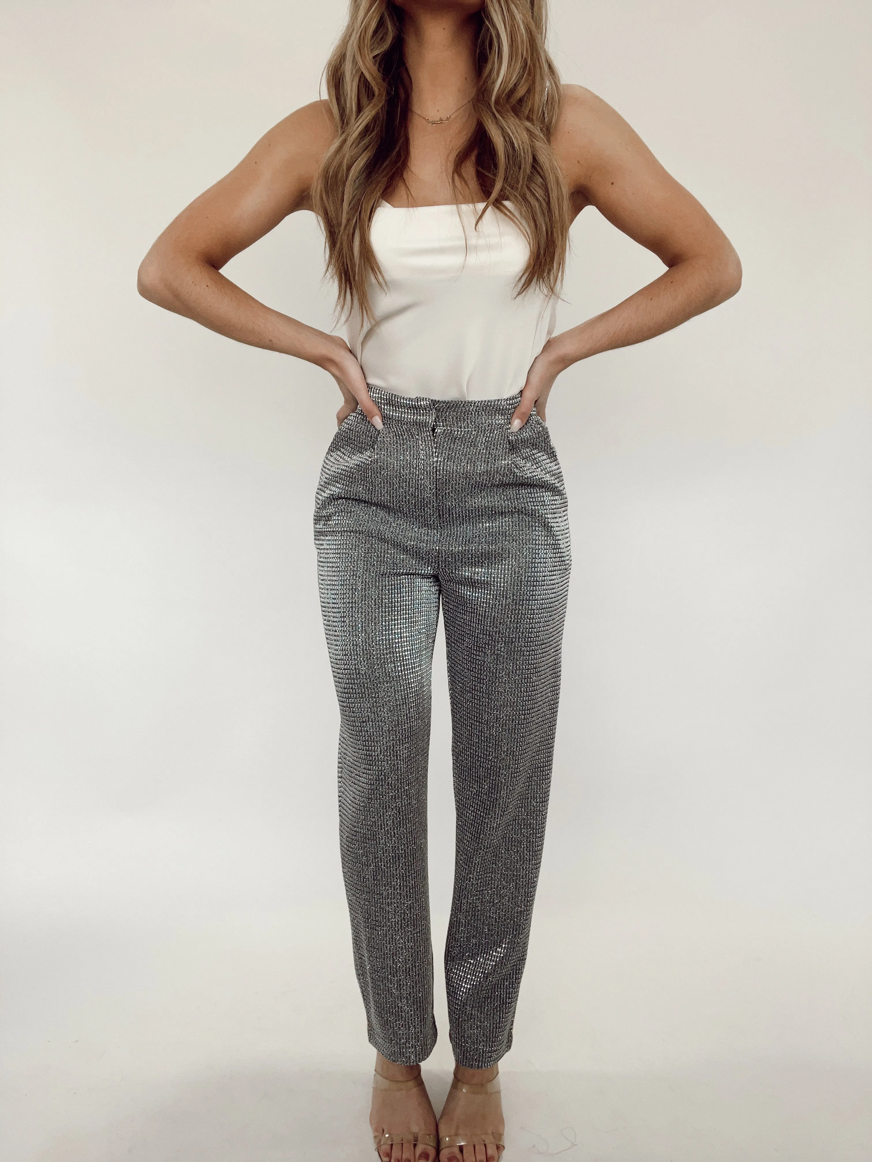 Main Event Metallic Pants sold by LANE 201 product image thumbnail 4