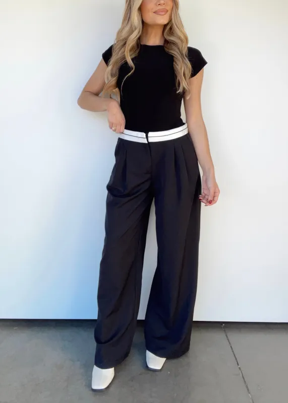 Symphony Wide Leg Trousers sold by LANE 201