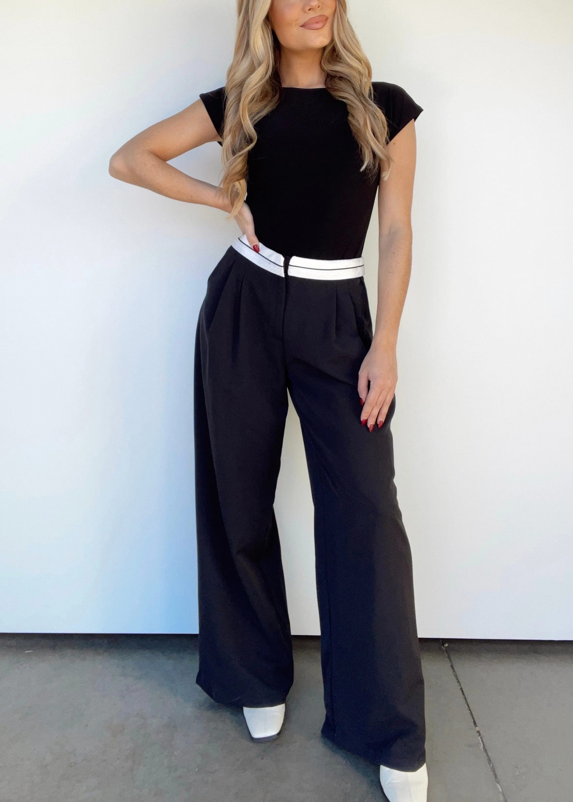 Symphony Wide Leg Trousers sold by LANE 201 product image thumbnail 3