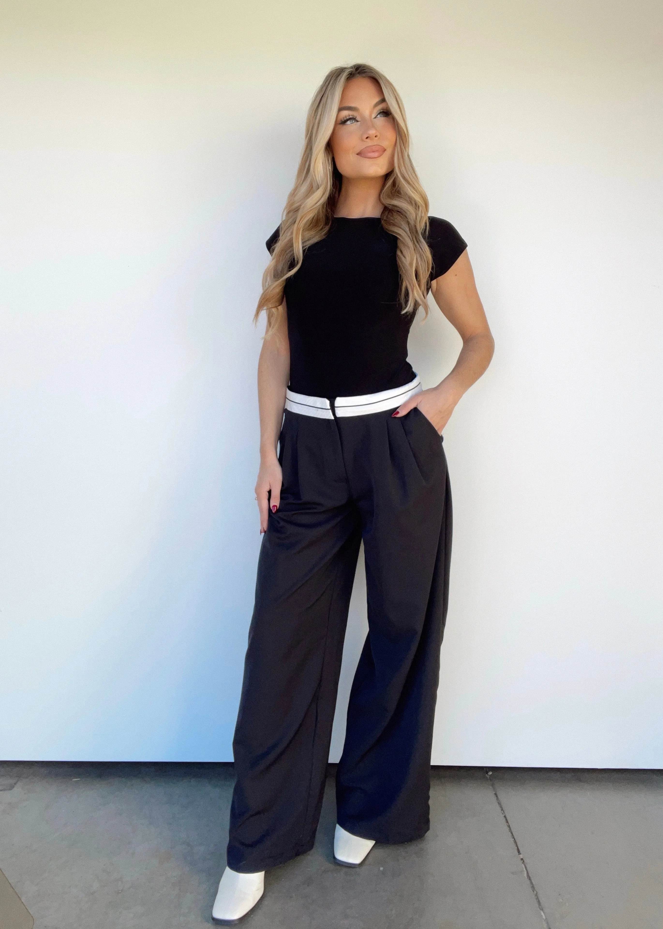 Symphony Wide Leg Trousers sold by LANE 201 product image thumbnail 4