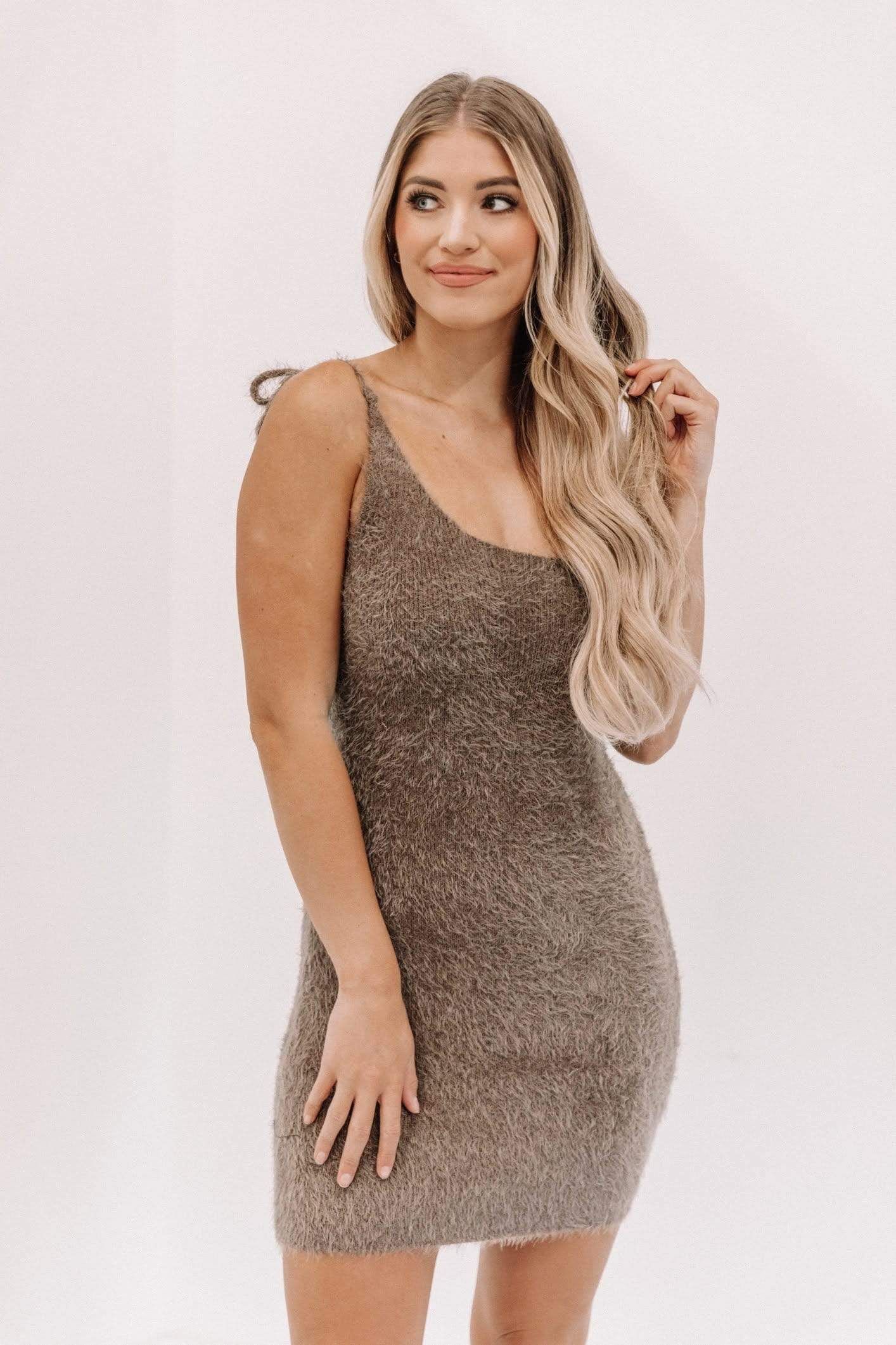 Mocha Stay Stuntin' Mini Dress sold by LANE 201 product image thumbnail 2
