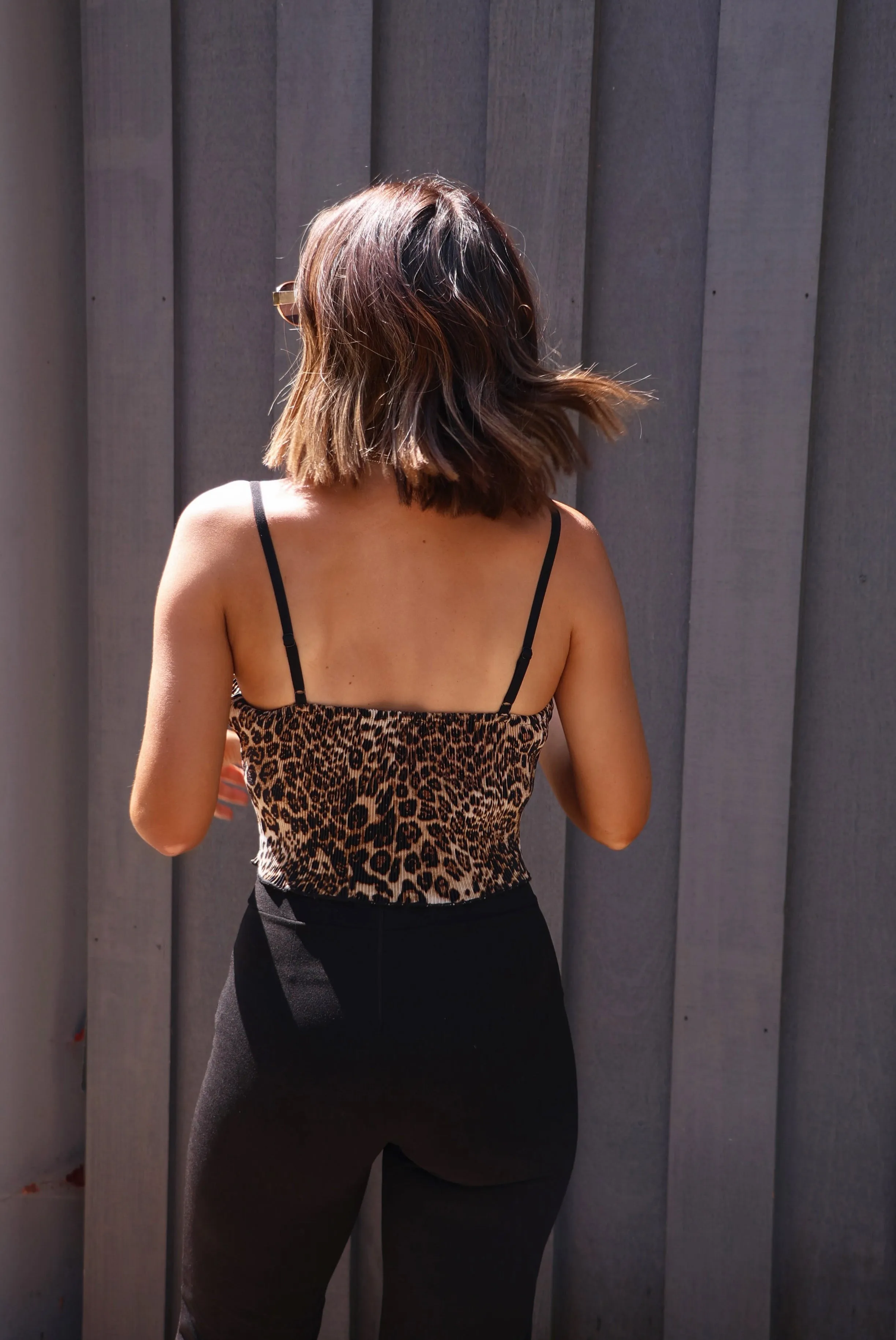 Leopard Plisse Tank sold by LANE 201 product image thumbnail 2