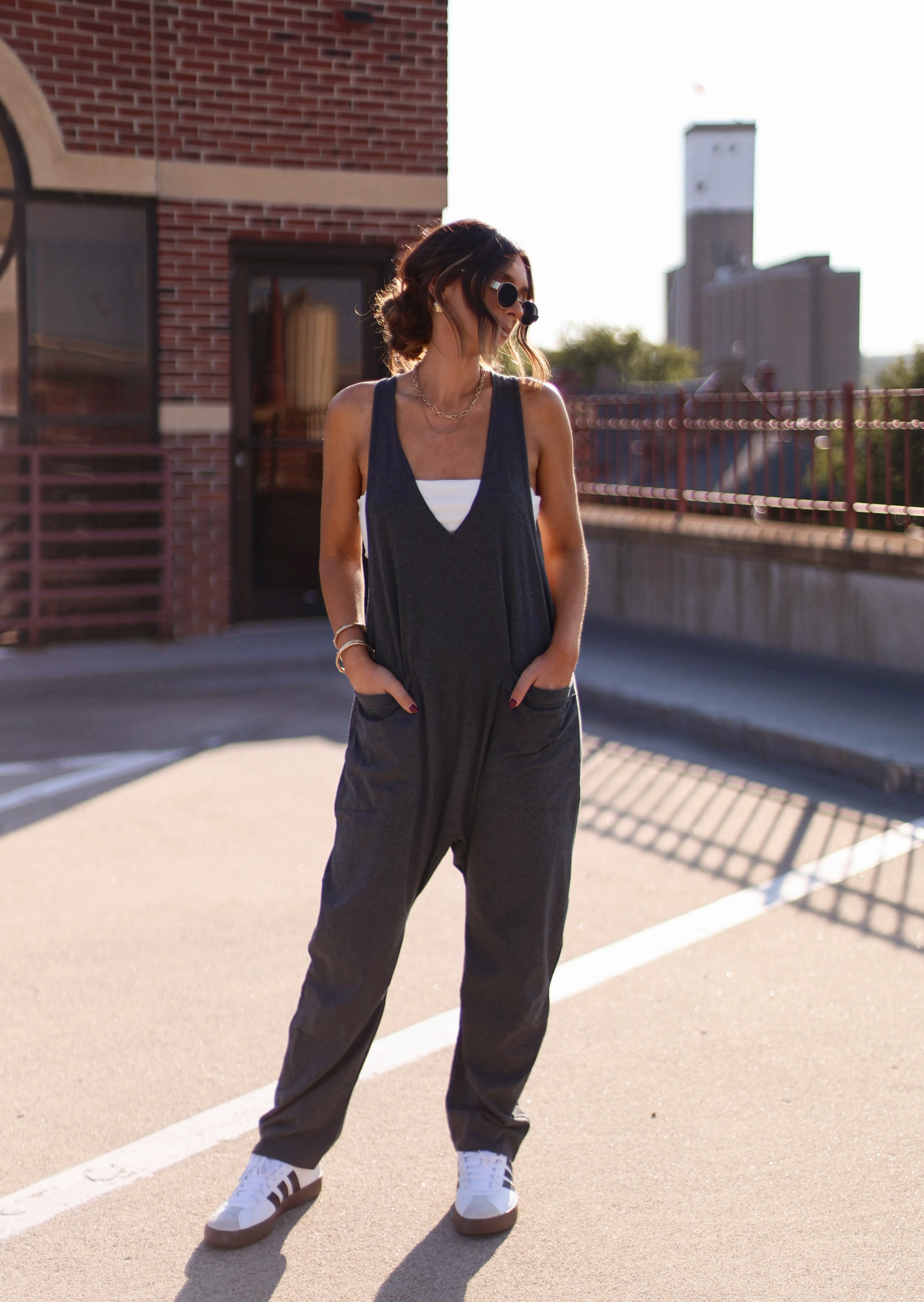 Slouchy Knit Jumpsuit sold by LANE 201 product image thumbnail 5