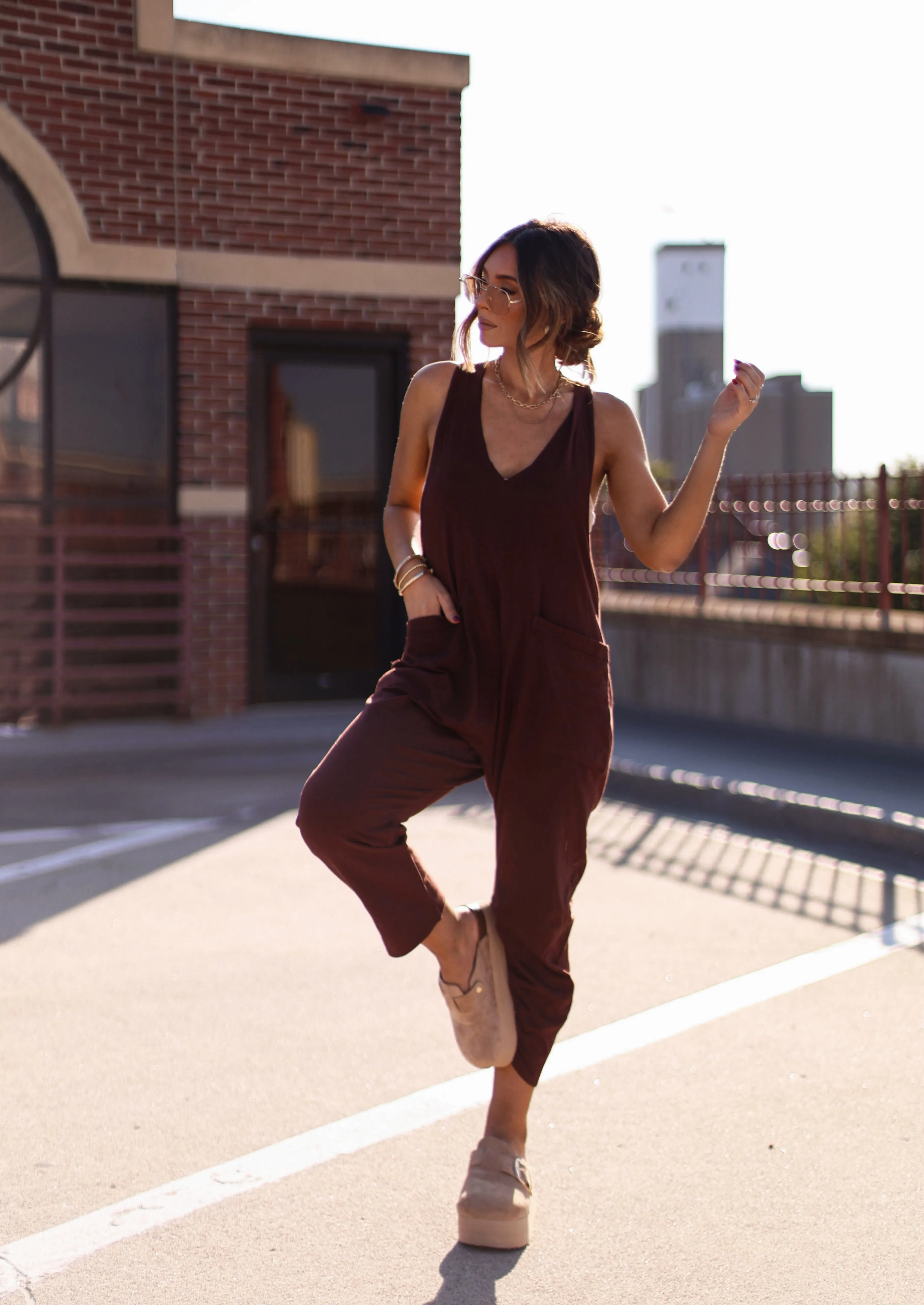 Slouchy Knit Jumpsuit sold by LANE 201