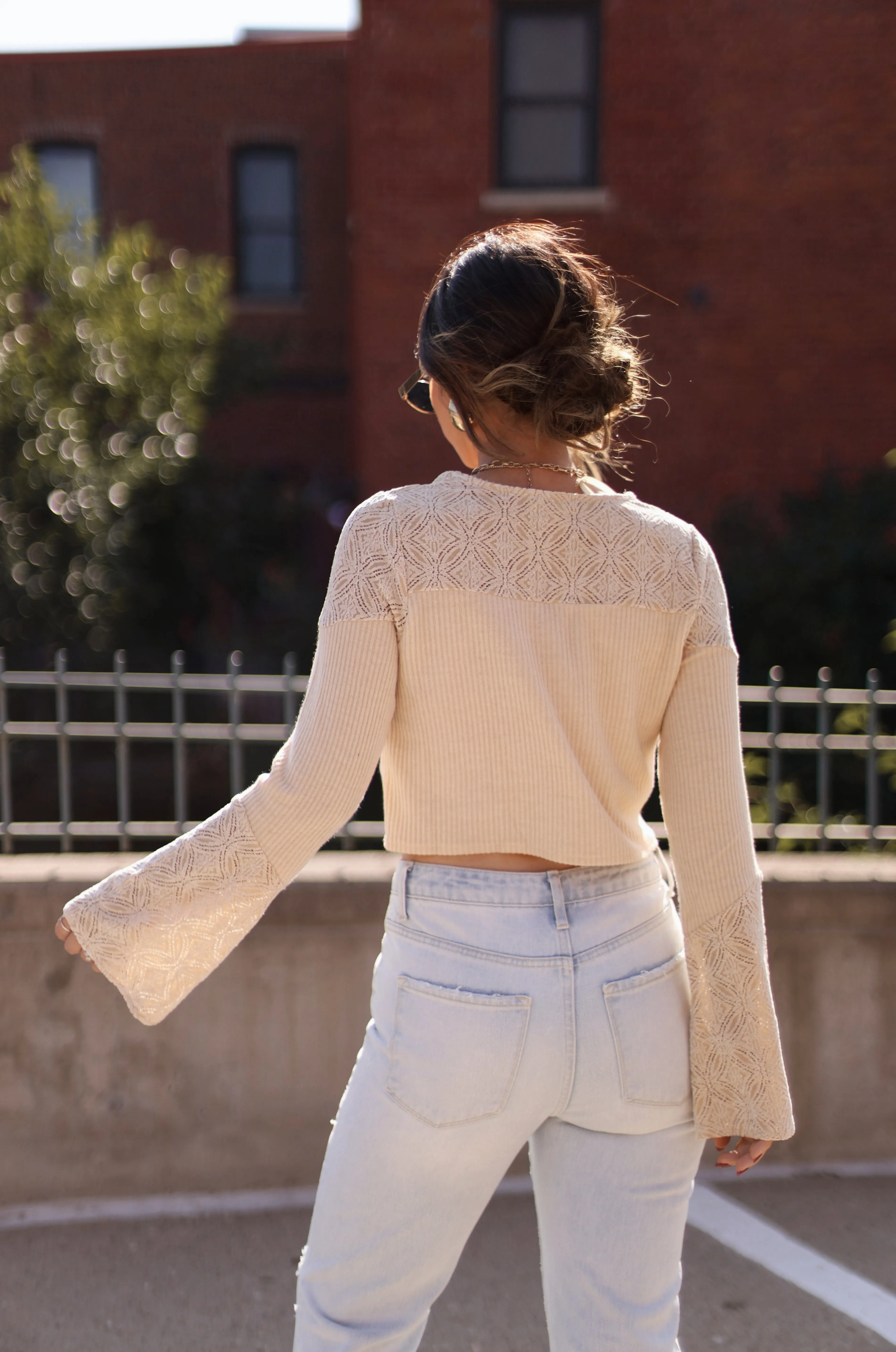 Leaves And Lace Top sold by LANE 201 product image thumbnail 3