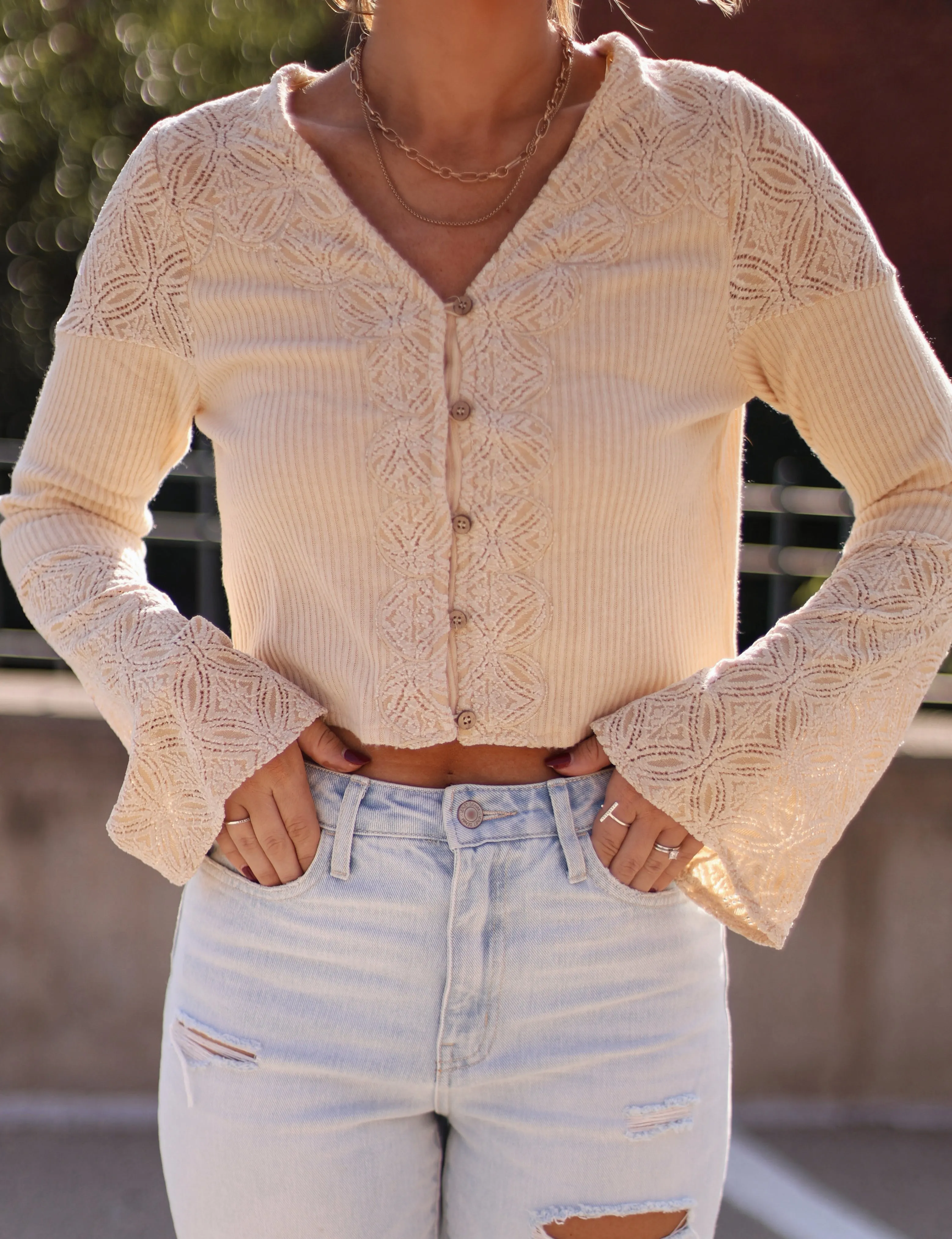 Leaves And Lace Top sold by LANE 201 product image thumbnail 2