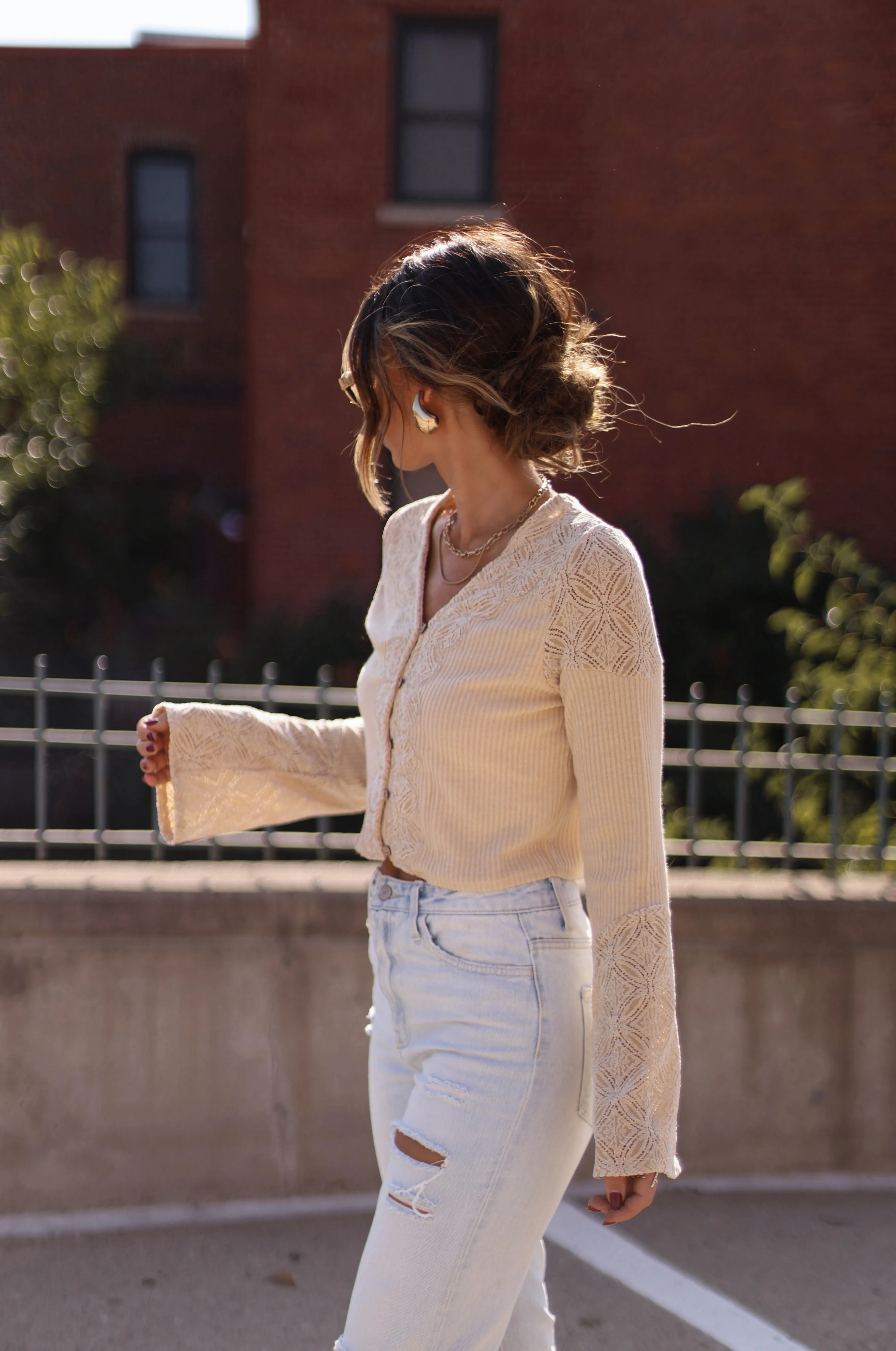 Leaves And Lace Top sold by LANE 201 product image thumbnail 5