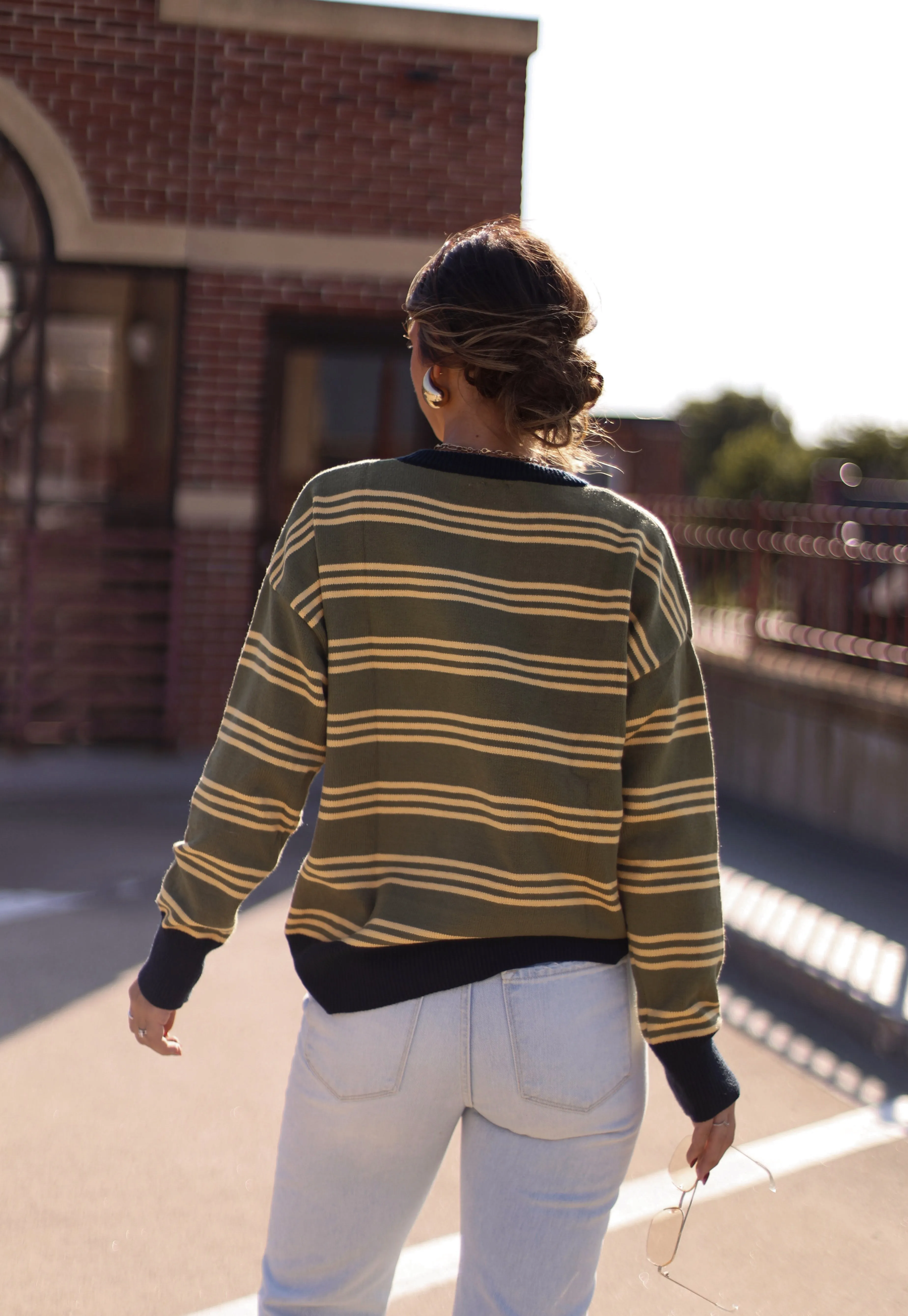 Harvest Stripes Sweater sold by LANE 201 product image thumbnail 2