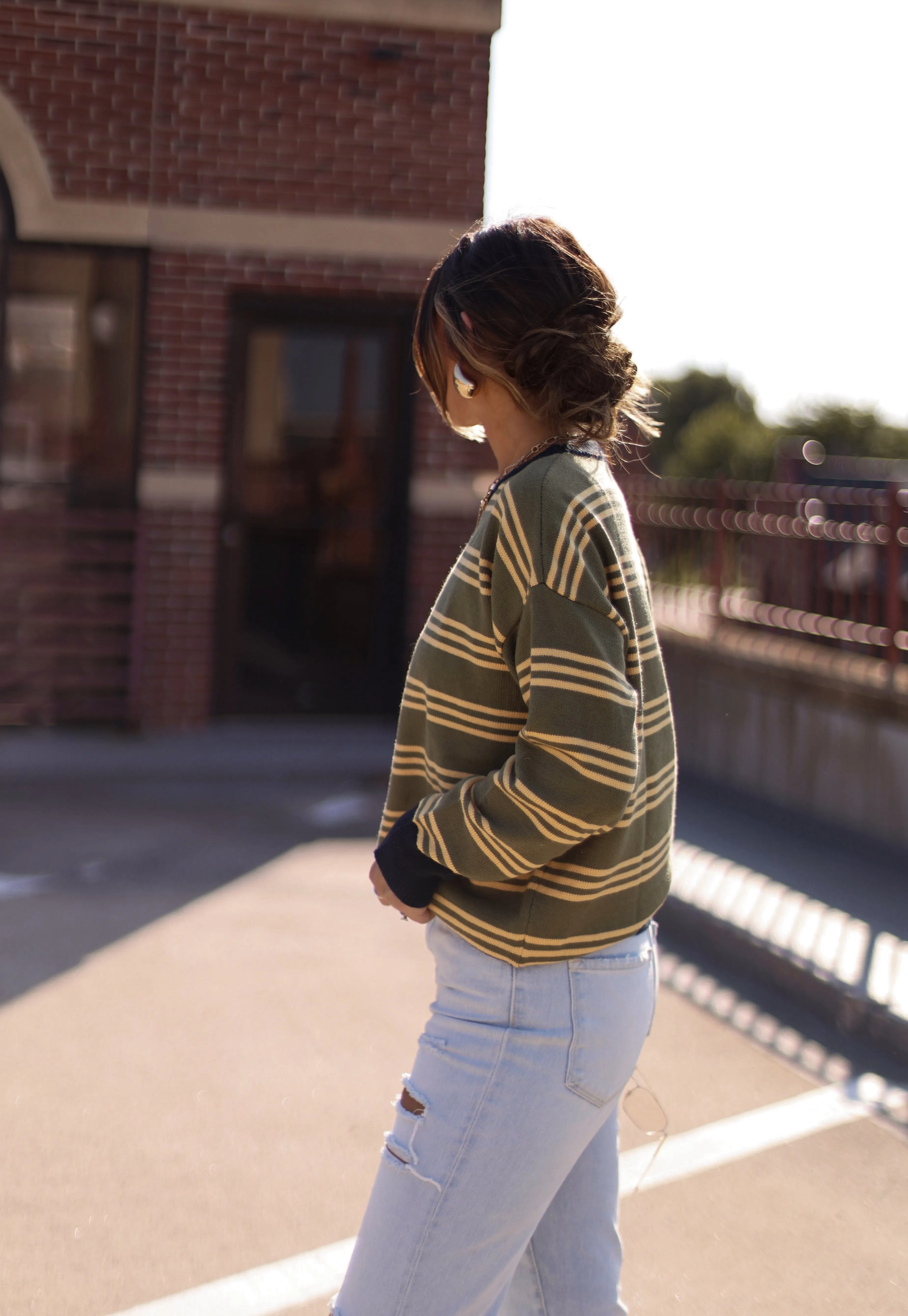 Harvest Stripes Sweater sold by LANE 201 product image thumbnail 4
