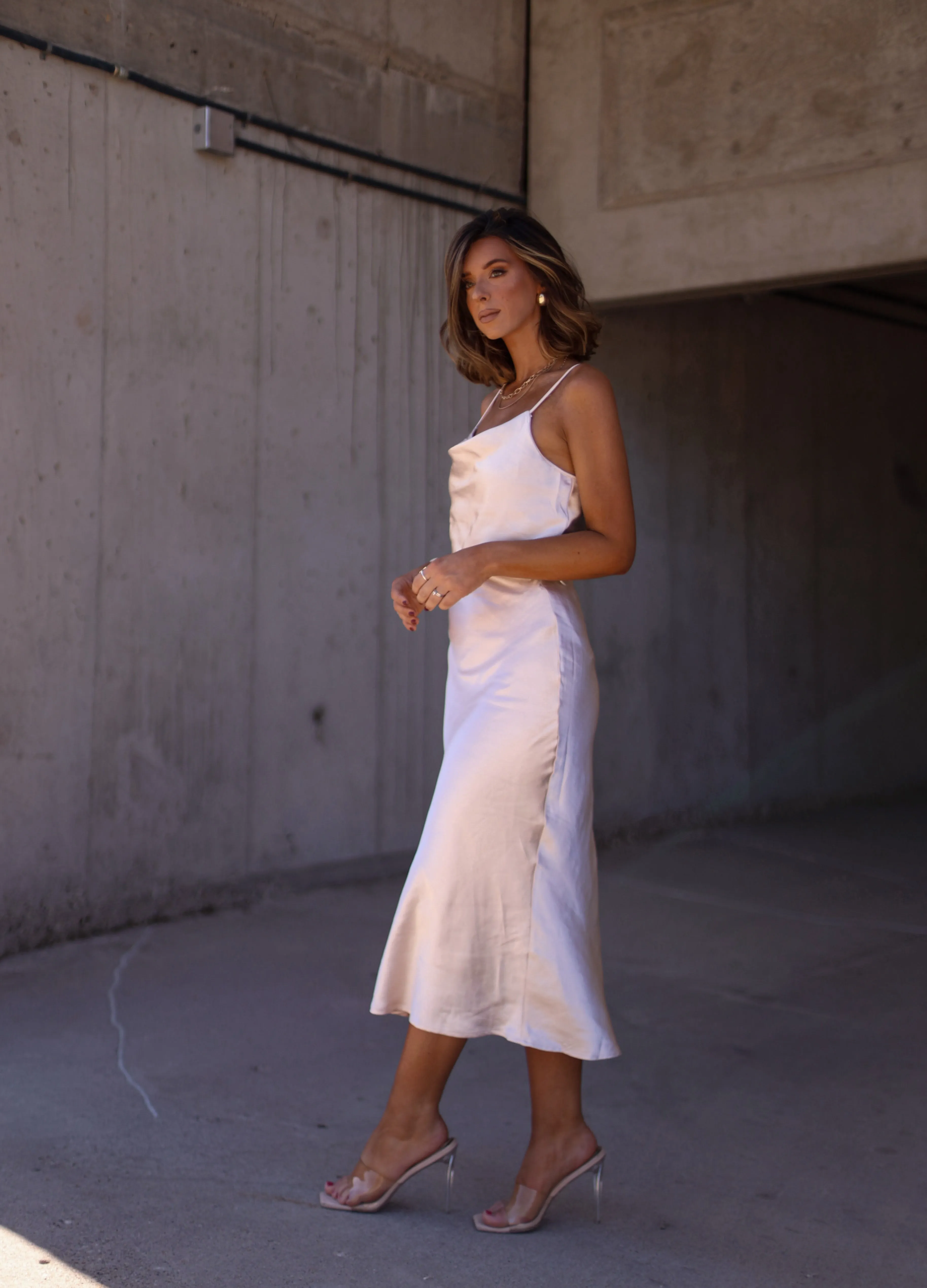 Sleek Satin Skirt sold by LANE 201 product image thumbnail 3