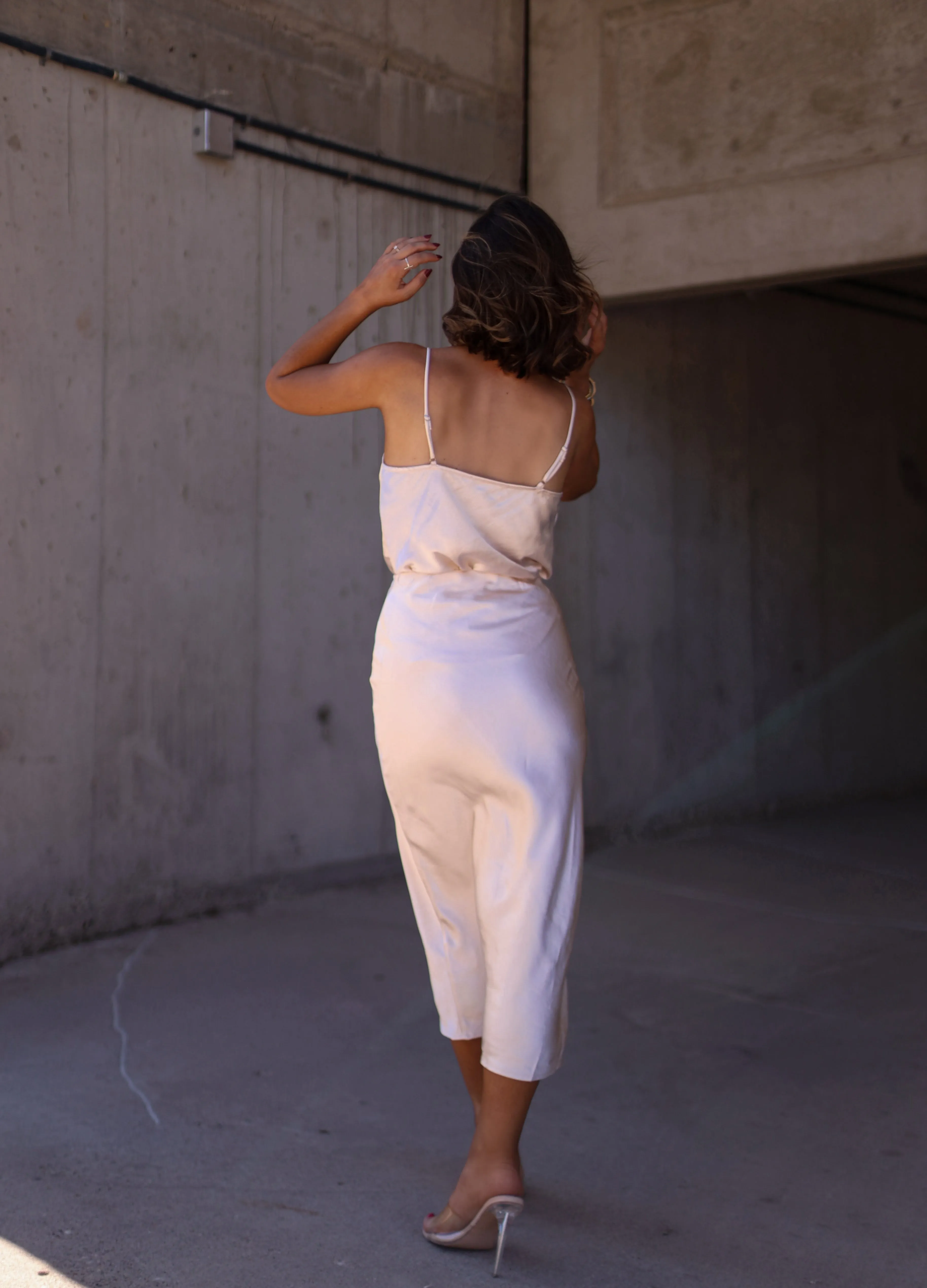 Sleek Satin Skirt sold by LANE 201 product image thumbnail 2