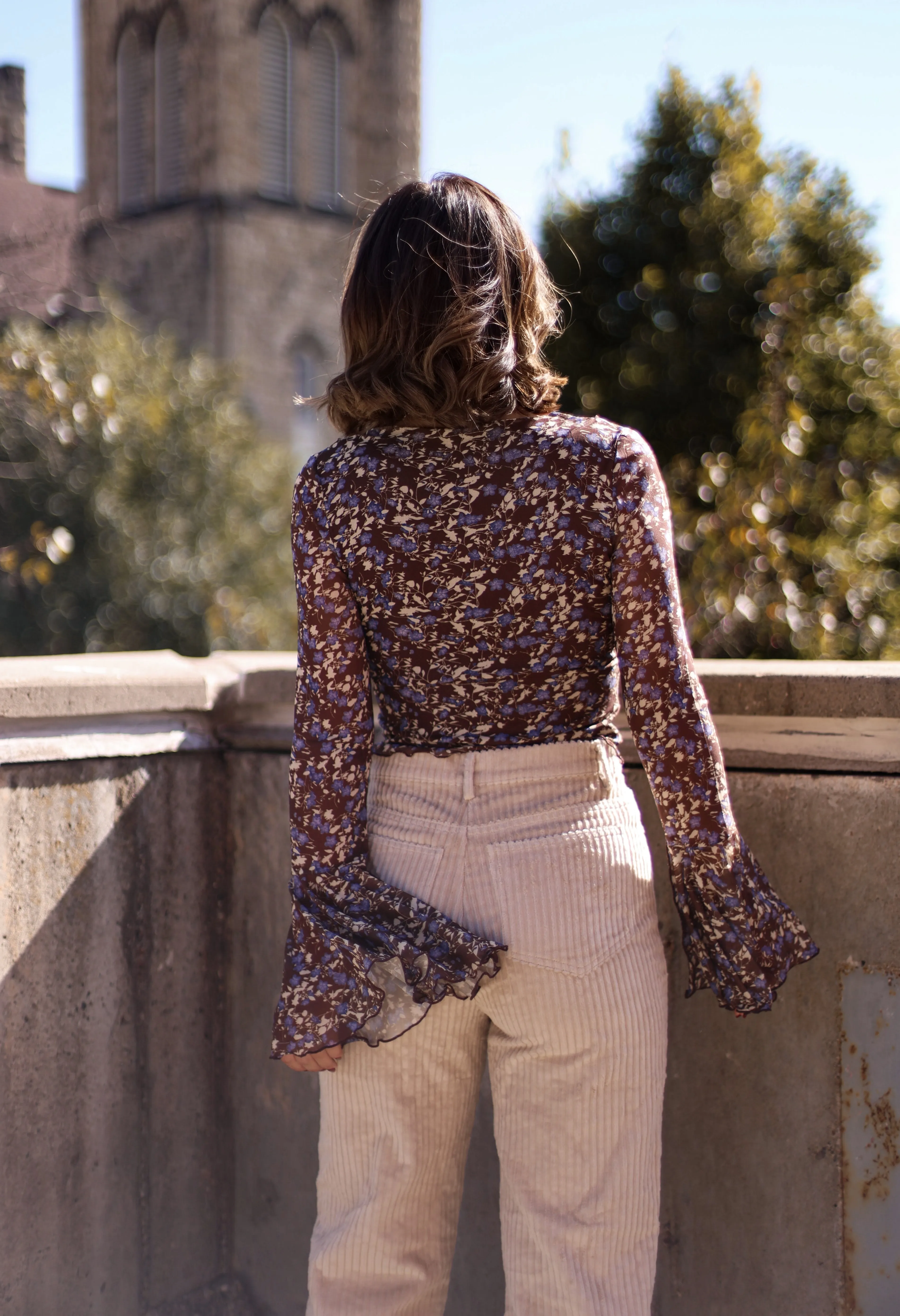 Falling Leaf Floral Top sold by LANE 201 product image thumbnail 3