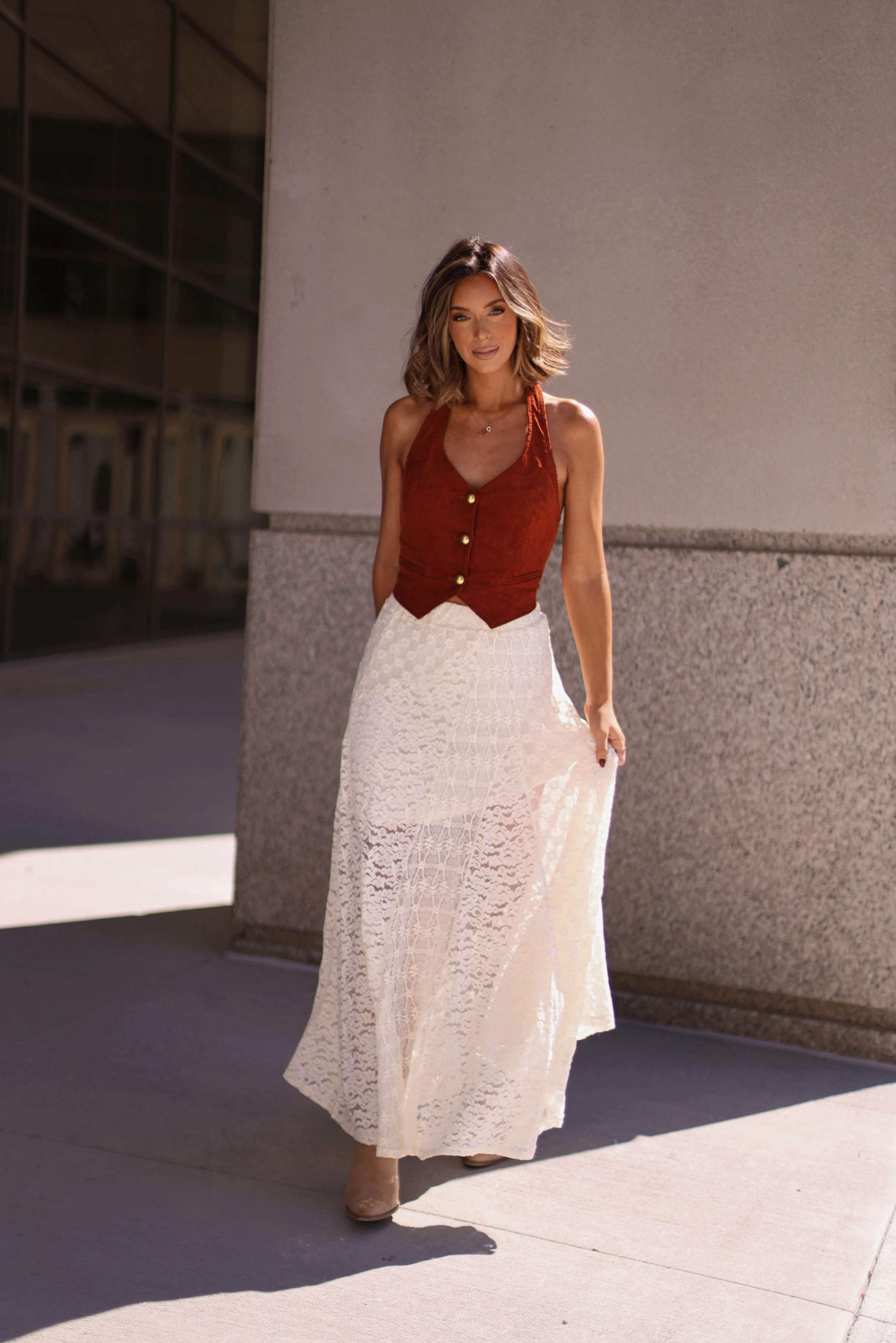 Lovely Lace Maxi Skirt sold by LANE 201 product image thumbnail 3