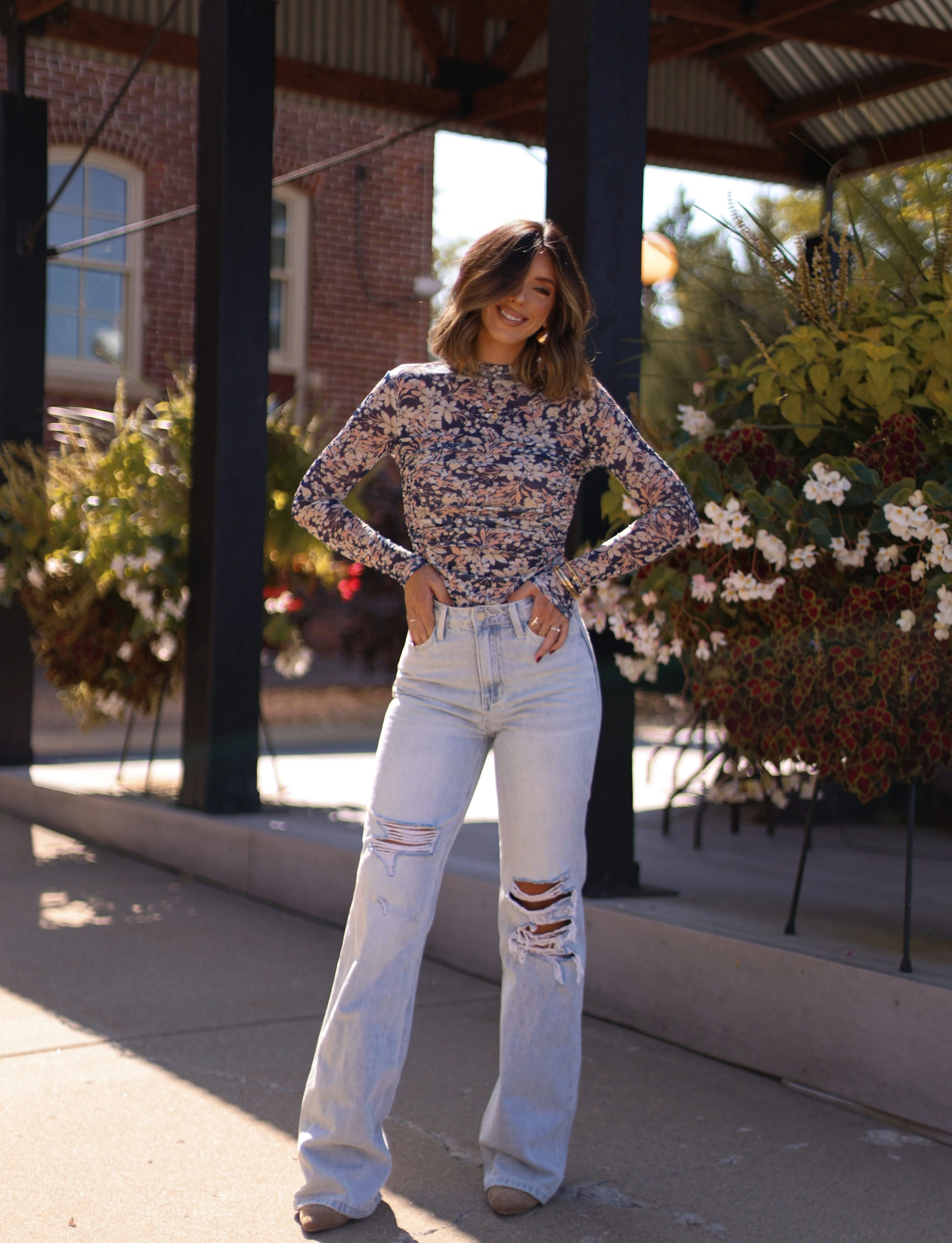 Thoughtful Blooms Bodysuit sold by LANE 201 product image thumbnail 5