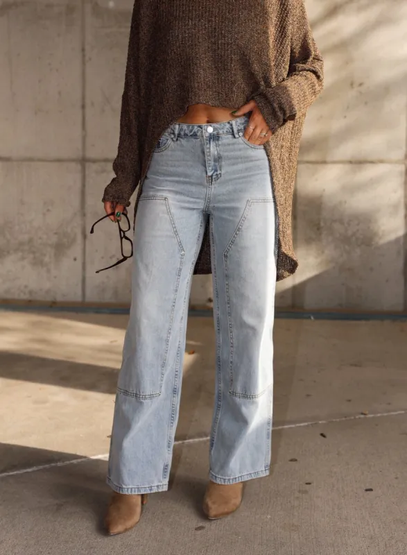 Studded Patch Denim sold by LANE 201