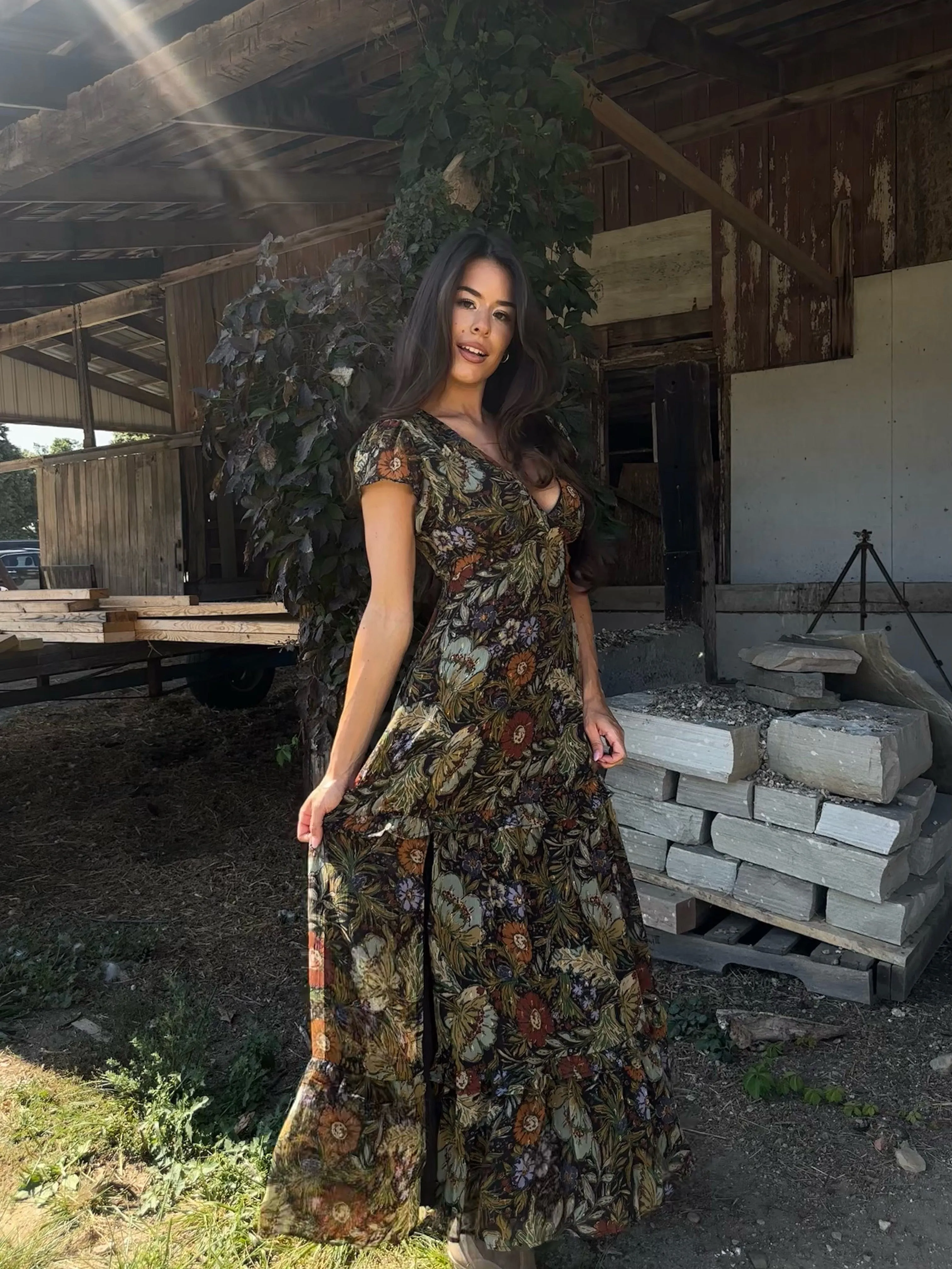 Wildflower Fields Maxi Dress sold by LANE 201 product image thumbnail 3