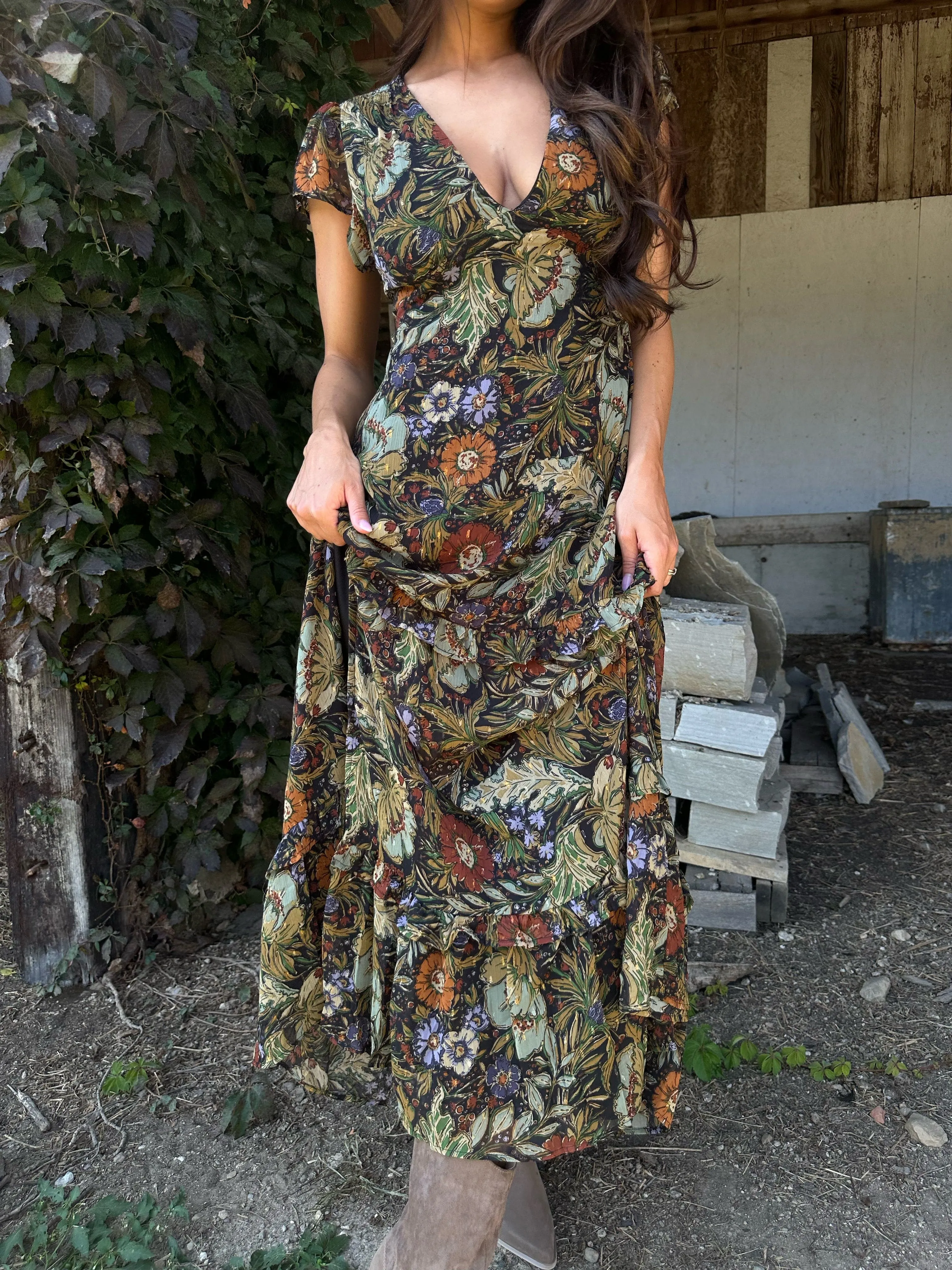 Wildflower Fields Maxi Dress sold by LANE 201 product image thumbnail 4
