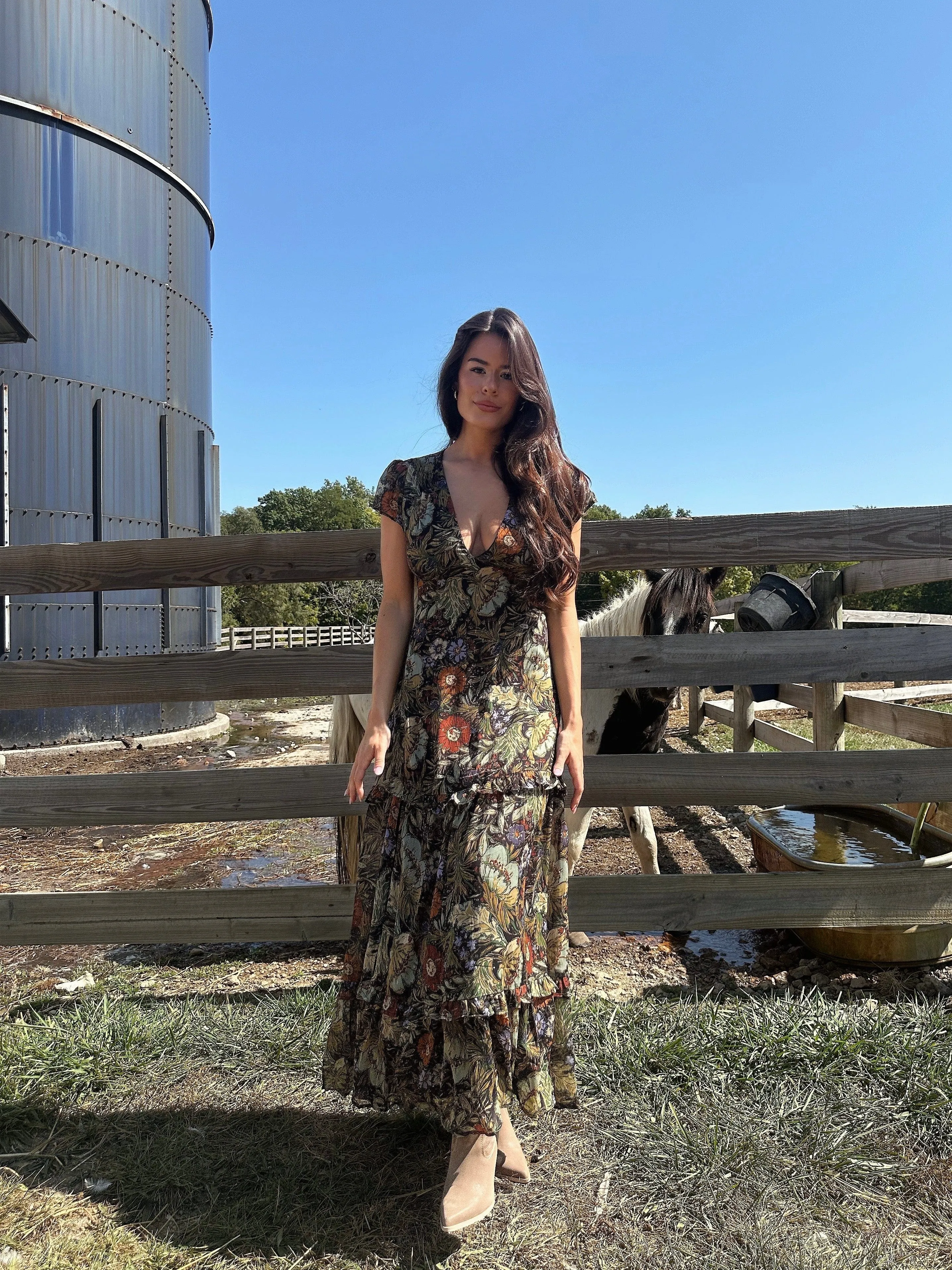 Wildflower Fields Maxi Dress sold by LANE 201