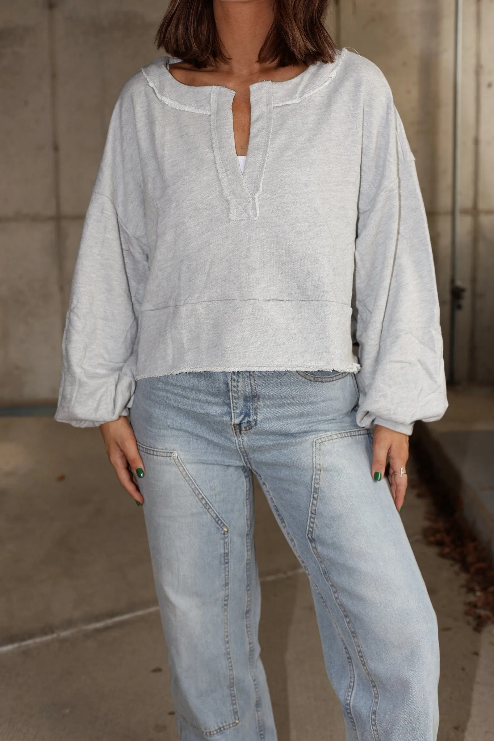 Grey Chill Time Top sold by LANE 201 product image thumbnail 3