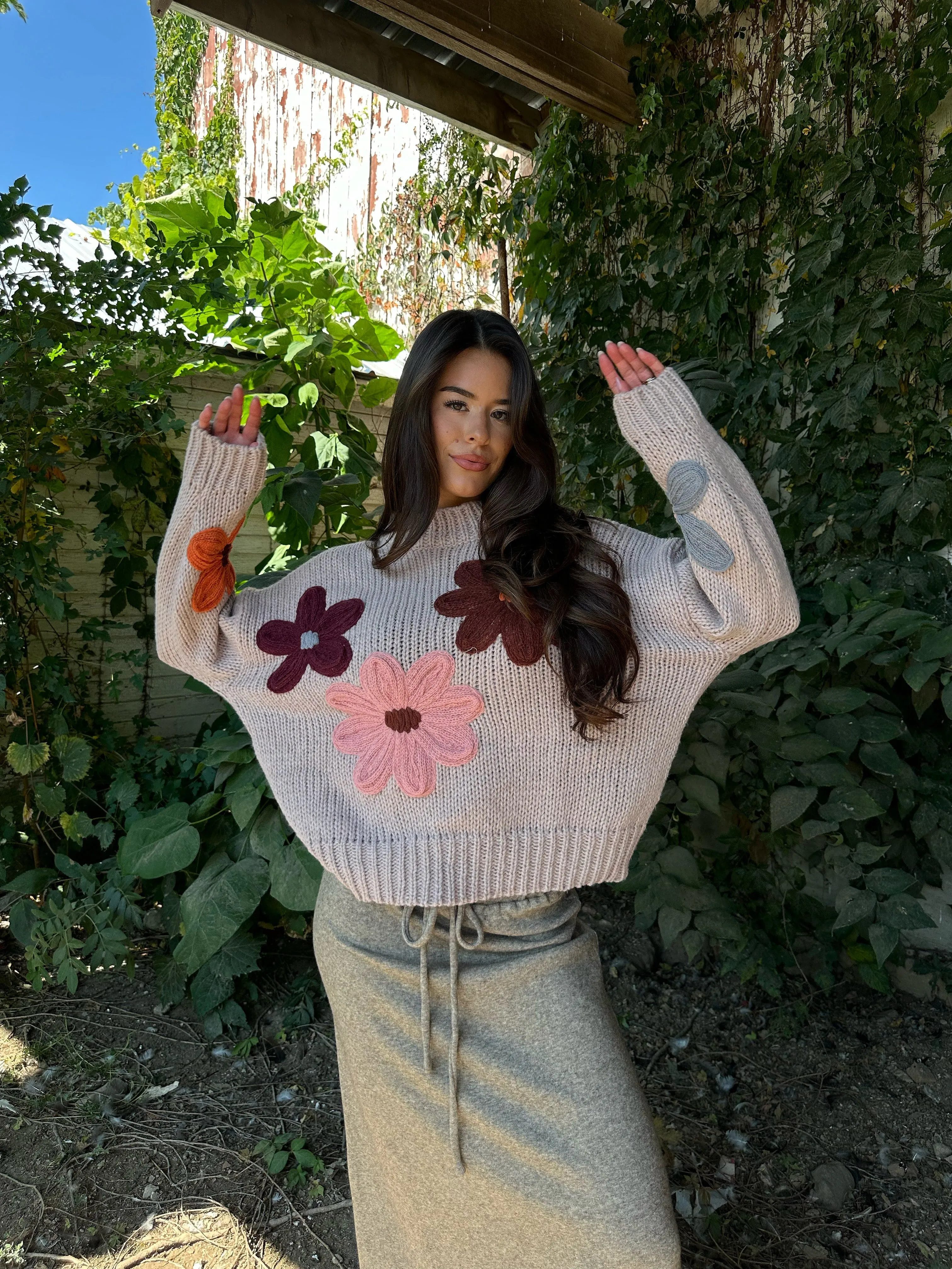 Flower Patch Sweater sold by LANE 201 product image thumbnail 2