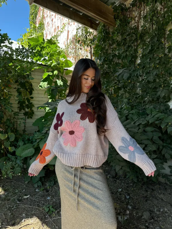 Flower Patch Sweater sold by LANE 201