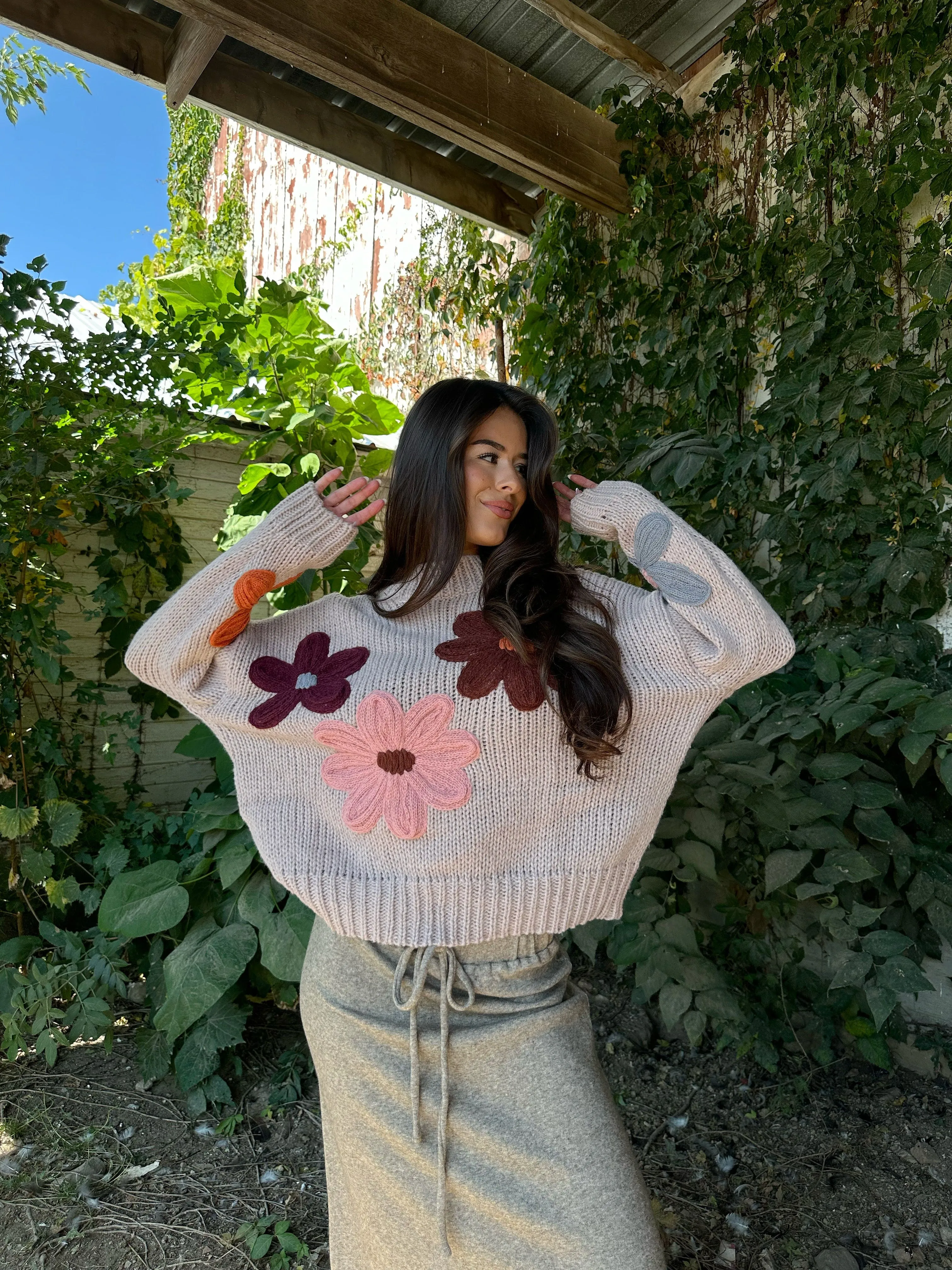 Flower Patch Sweater sold by LANE 201 product image thumbnail 4