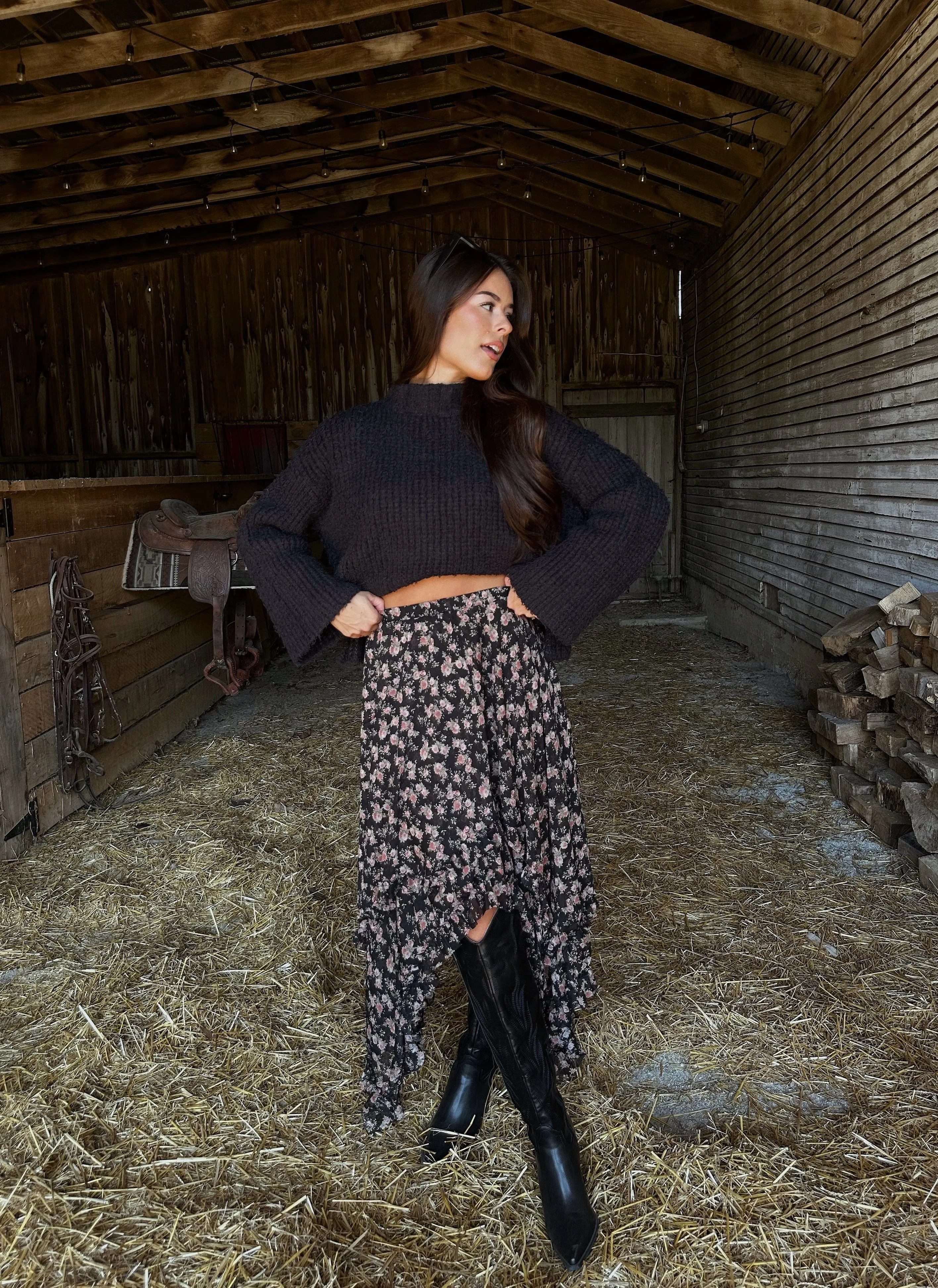 Floral Fables Midi Skirt sold by LANE 201 product image thumbnail 2