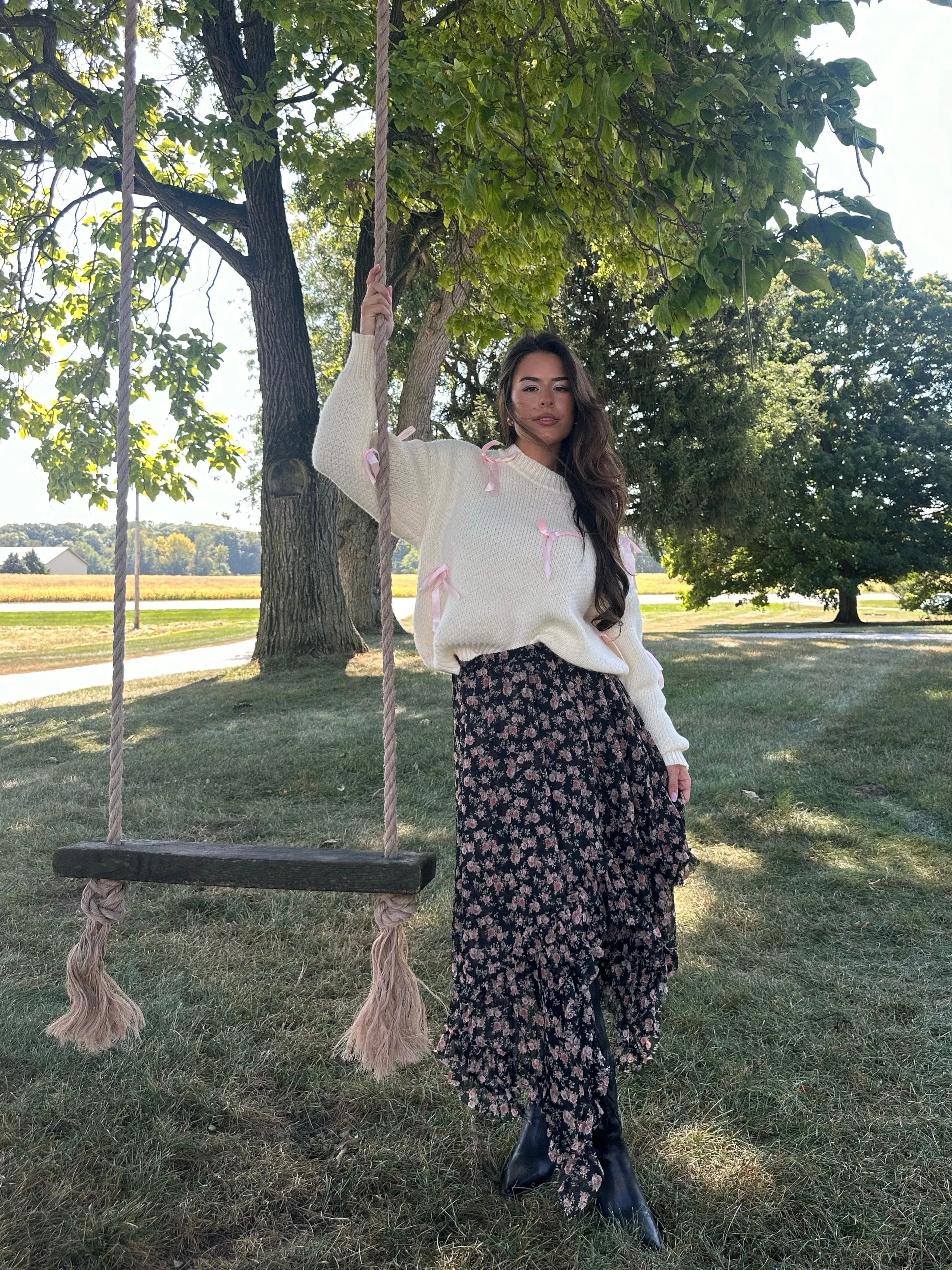 Floral Fables Midi Skirt sold by LANE 201 product image thumbnail 3