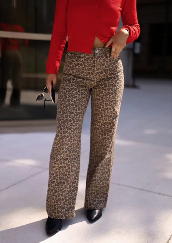 Leopard Wide Leg Pant sold by LANE 201