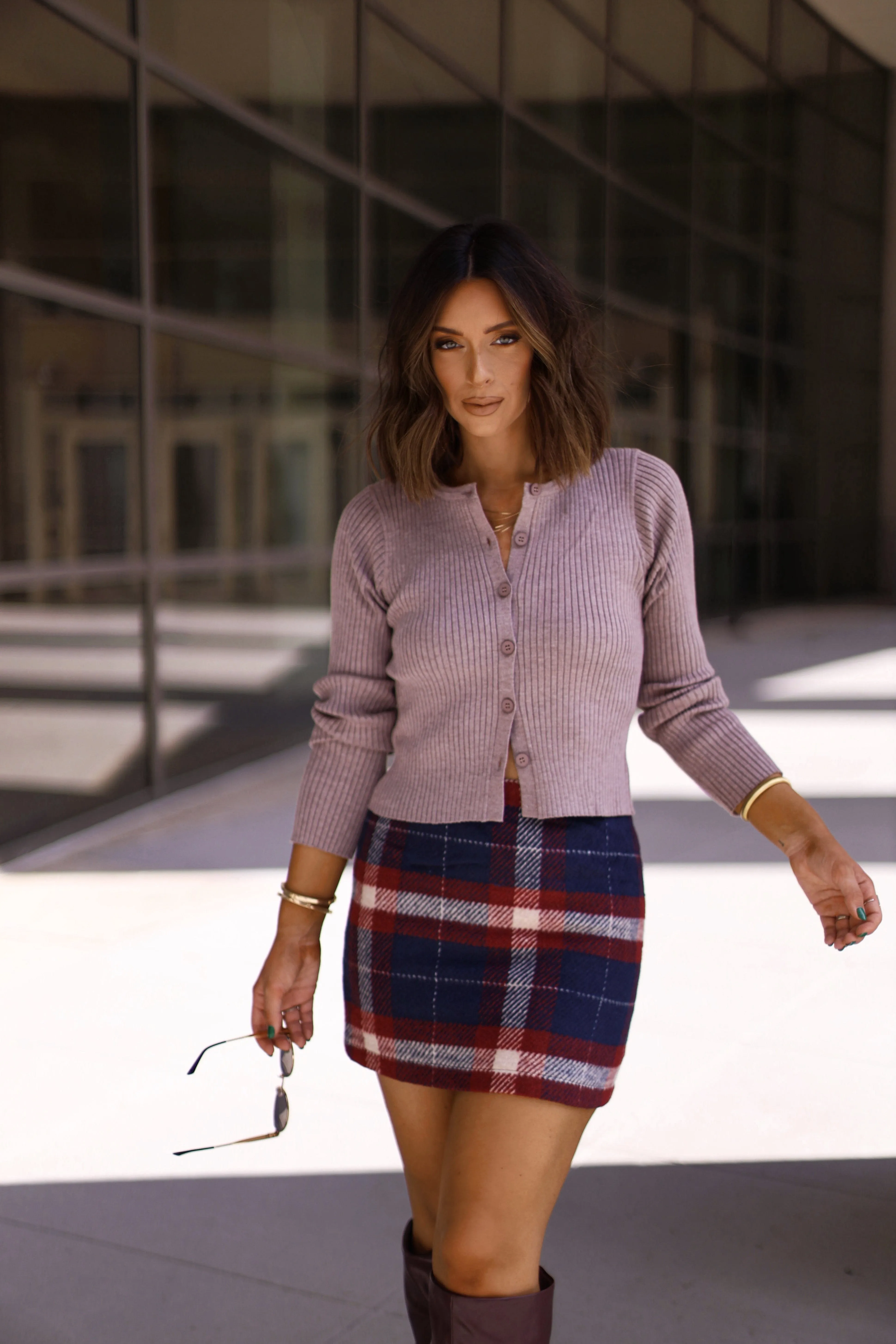 Round Neck Sweater Cardigan sold by LANE 201