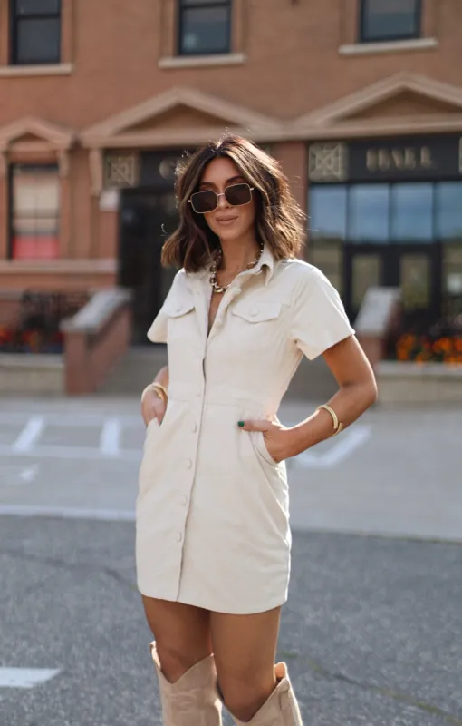Corduroy Mini Dress sold by LANE 201