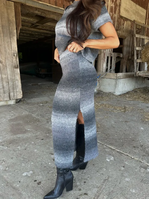 Demi Ombre Skirt sold by LANE 201