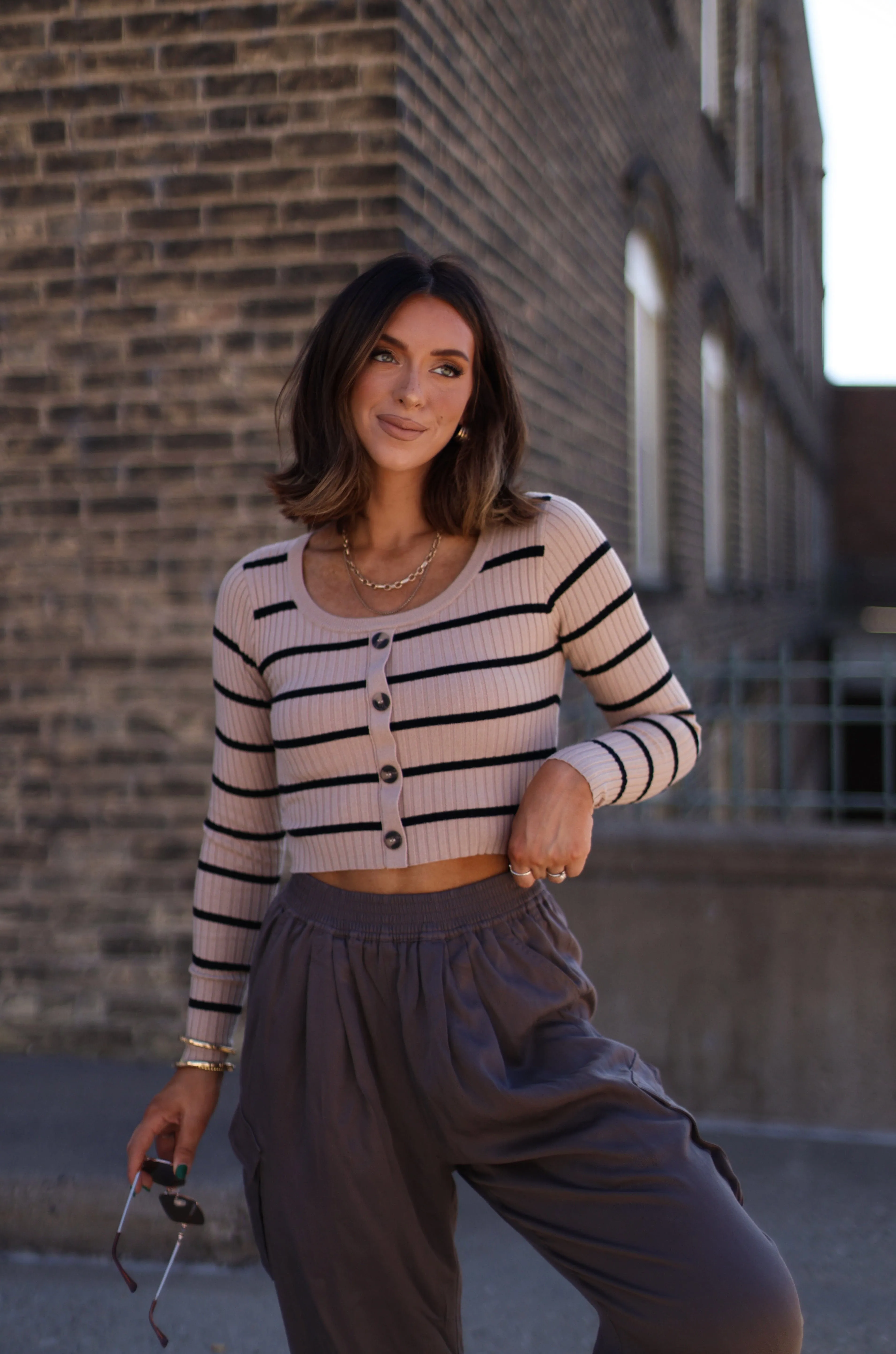 Capsule Cardigan sold by LANE 201