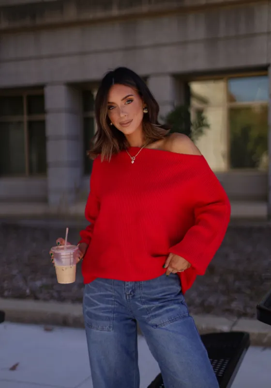 Oversized Boatneck Sweater sold by LANE 201