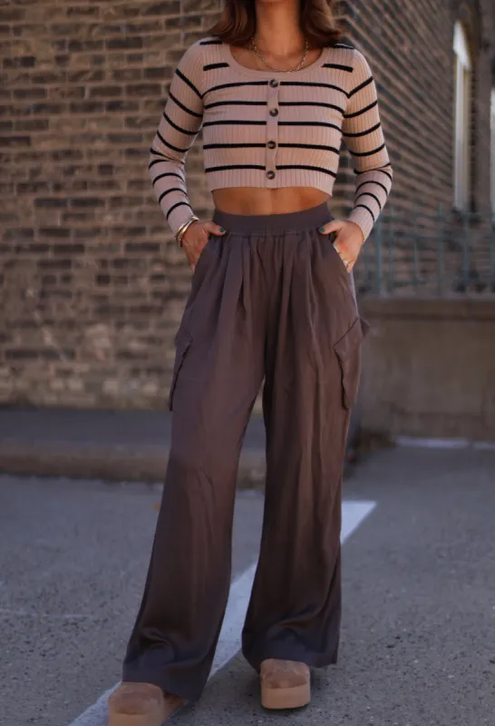Twill Cargo Pants sold by LANE 201