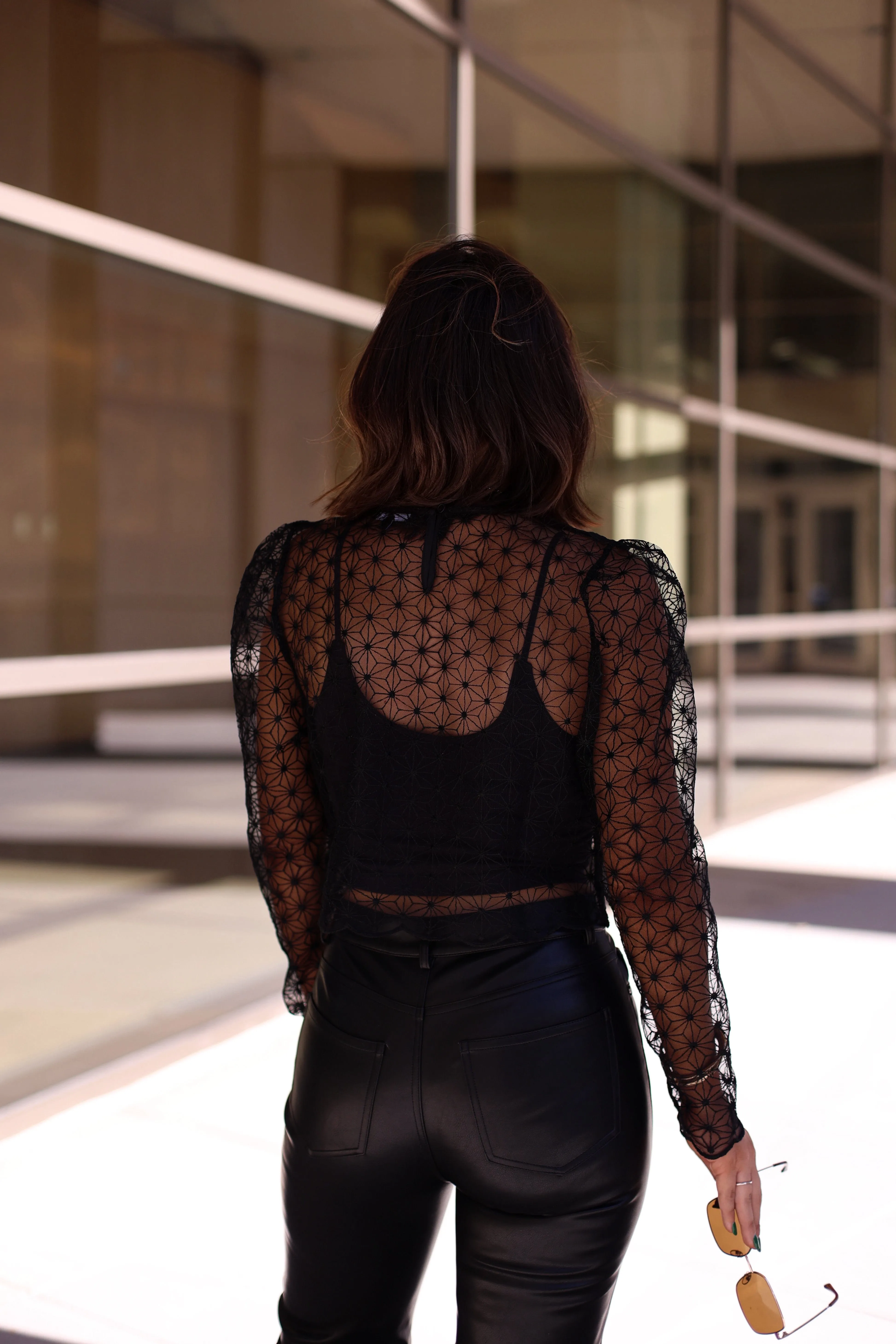 Mesh Flower Top sold by LANE 201 product image thumbnail 2