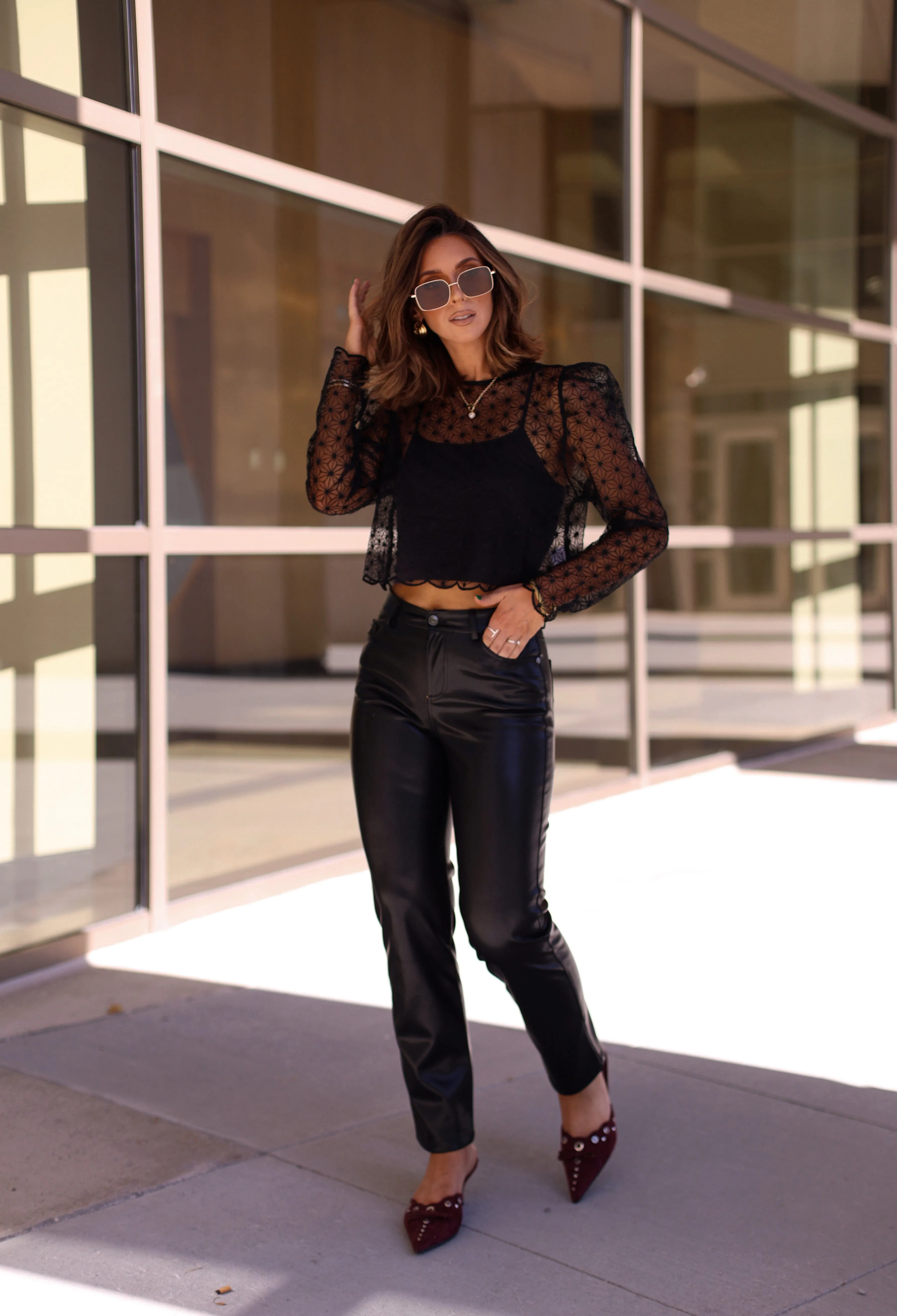 Mesh Flower Top sold by LANE 201 product image thumbnail 4