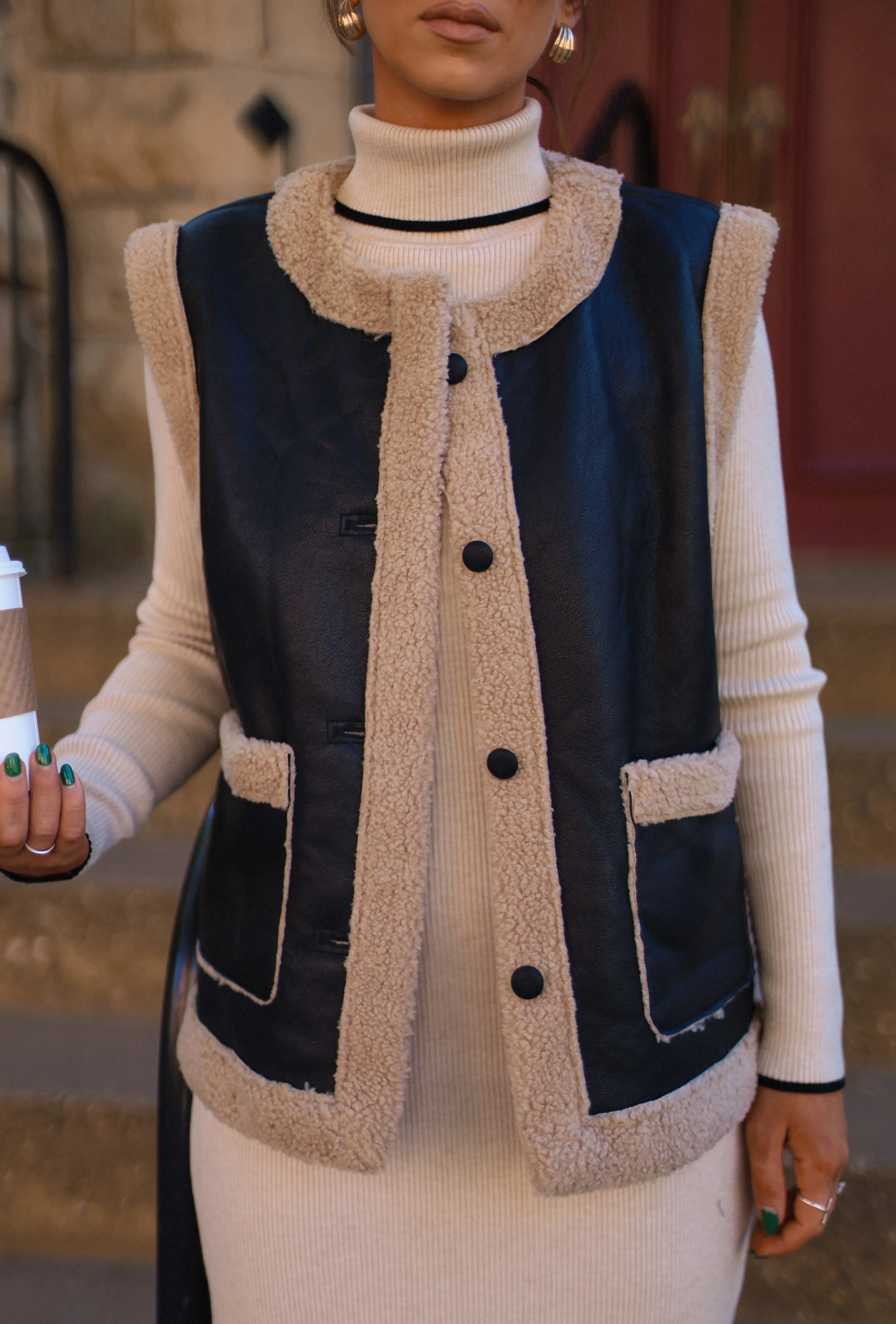 Vail Fur Lined Vest sold by LANE 201 product image thumbnail 2