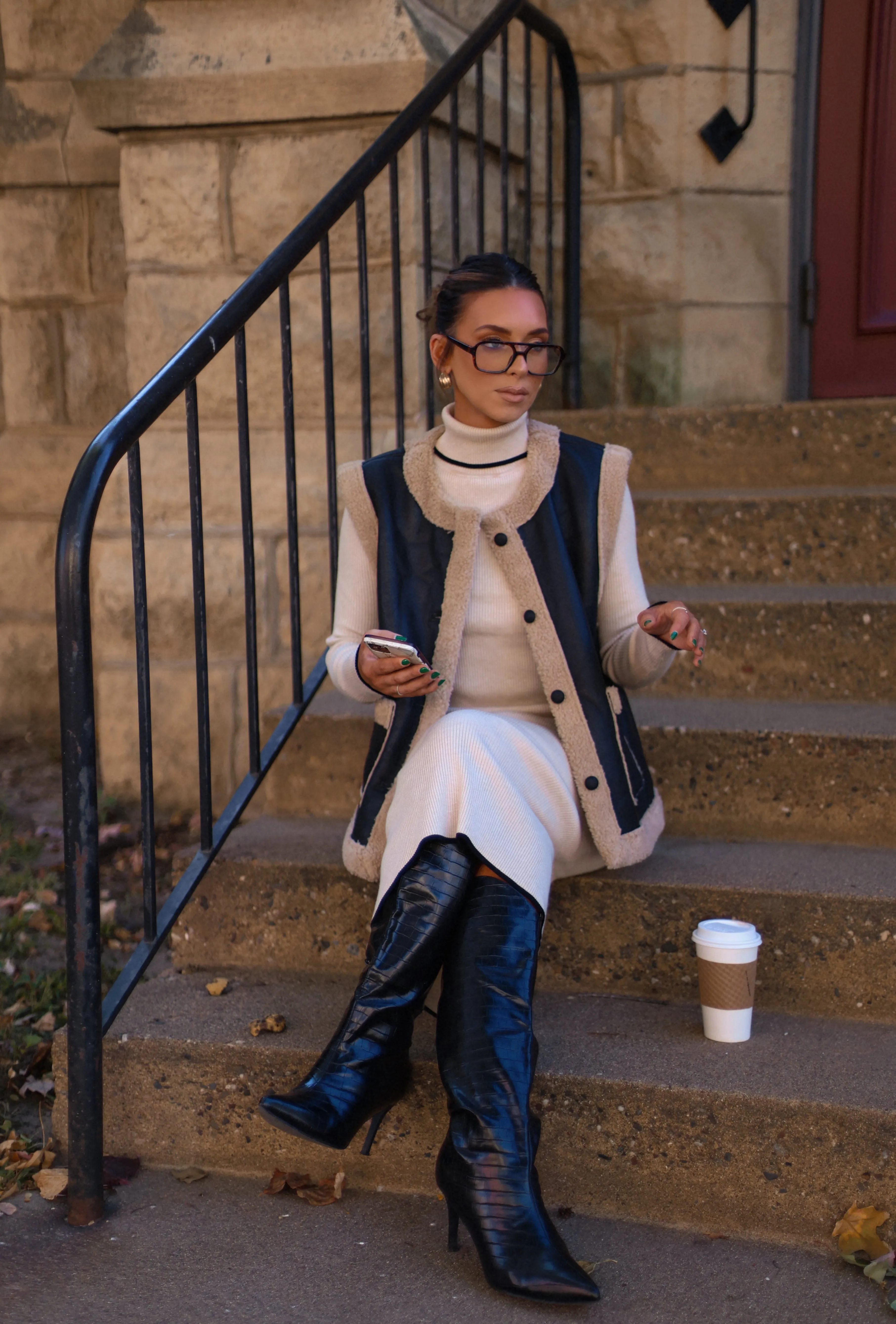 Vail Fur Lined Vest sold by LANE 201 product image thumbnail 5