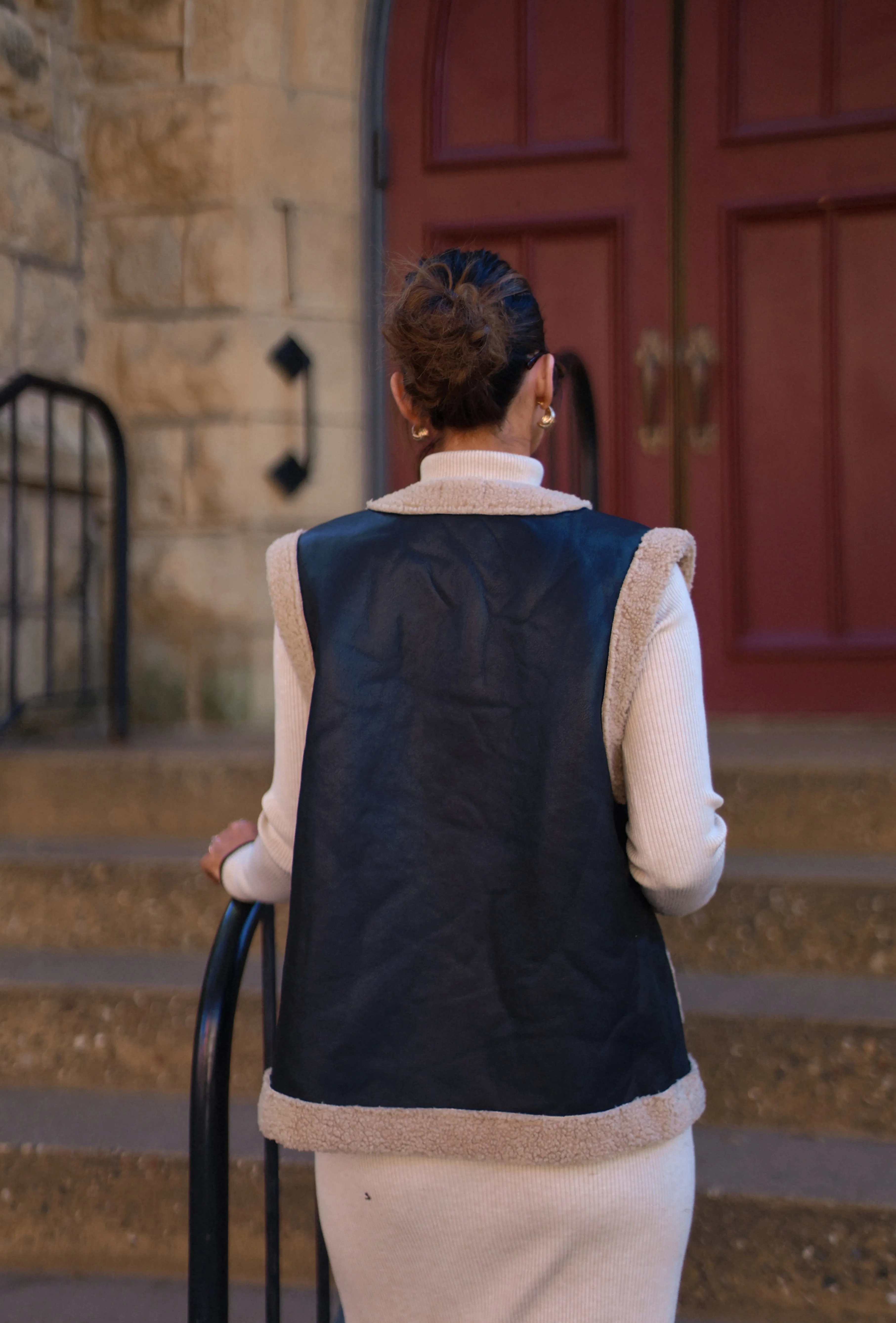 Vail Fur Lined Vest sold by LANE 201 product image thumbnail 3