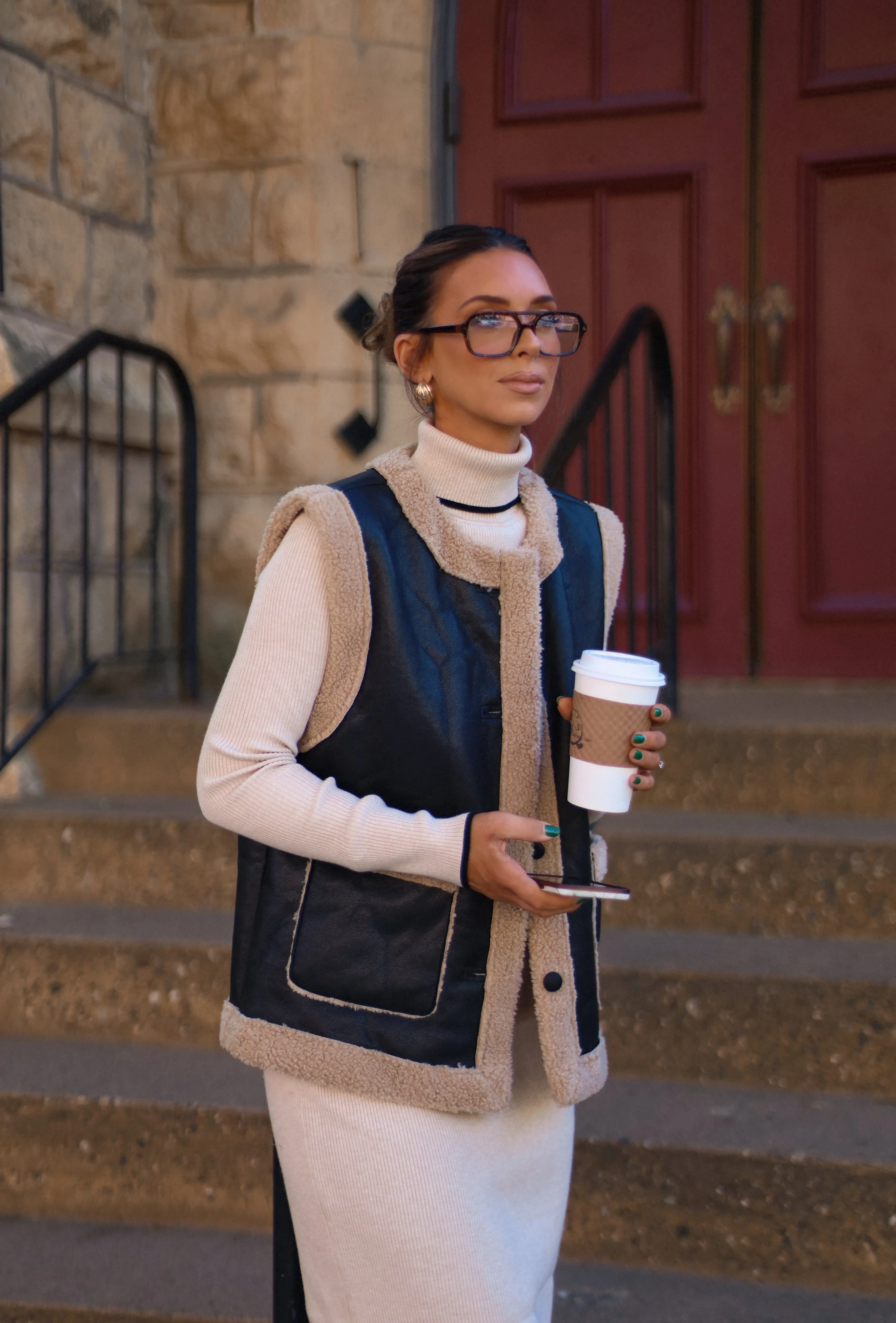 Vail Fur Lined Vest sold by LANE 201 product image thumbnail 4