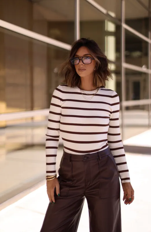 Simply Striped Bodysuit sold by LANE 201