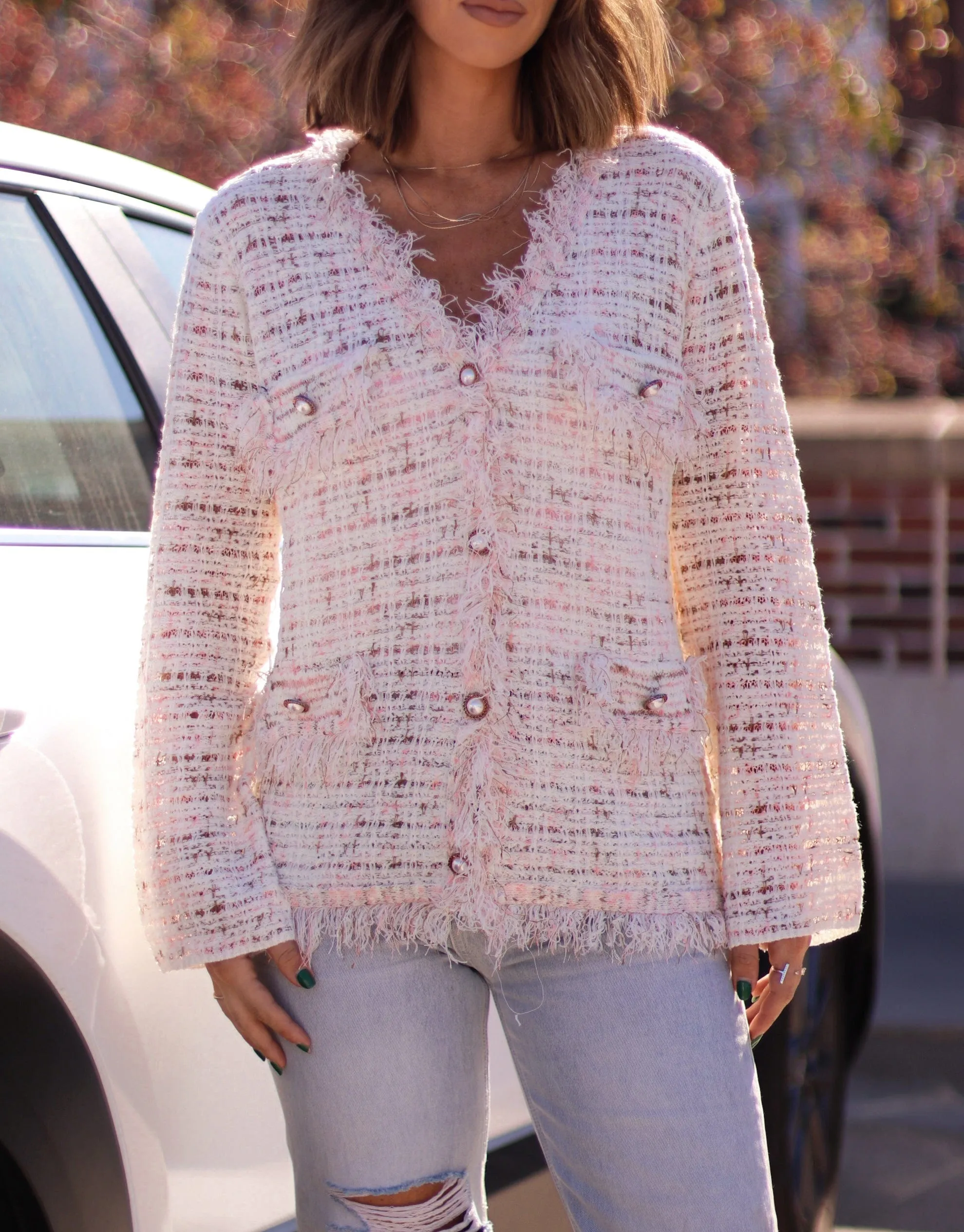 Upscale Chic Tweed Cardigan sold by LANE 201 product image thumbnail 2