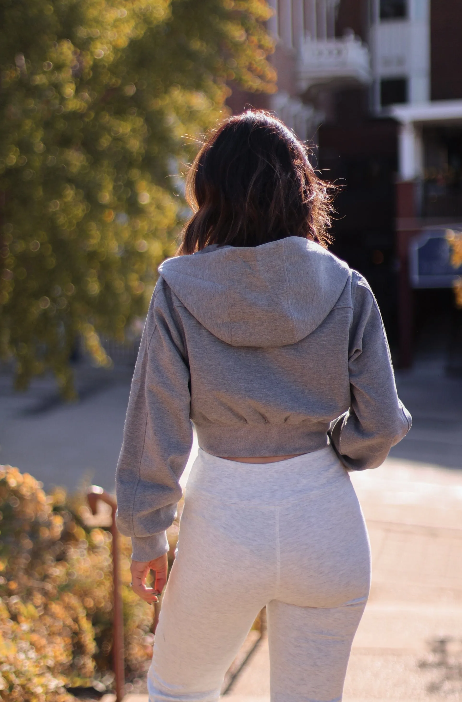 Zip Up Cropped Hoodie sold by LANE 201 product image thumbnail 2