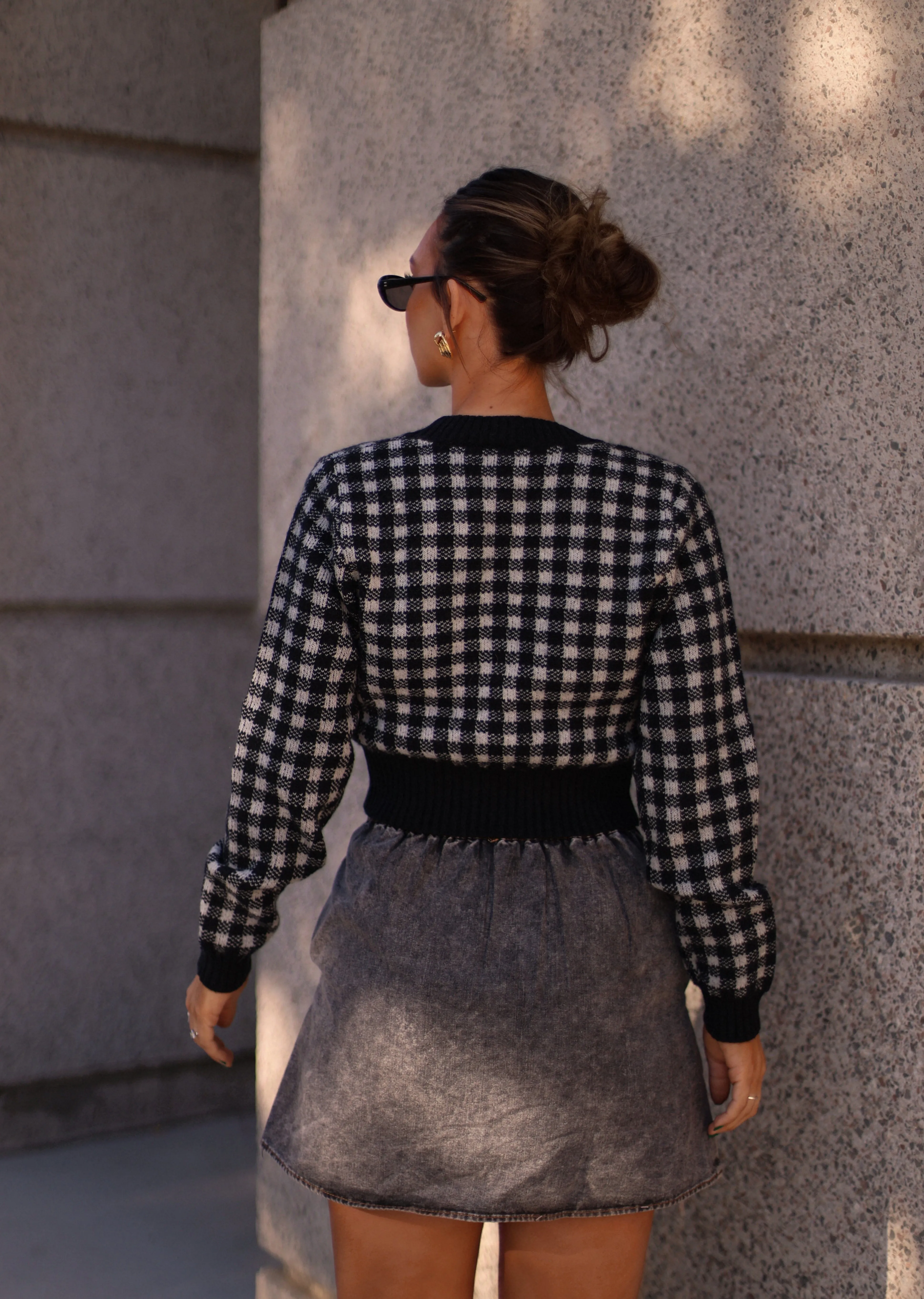 Fashionable Plaid Cardigan sold by LANE 201 product image thumbnail 3