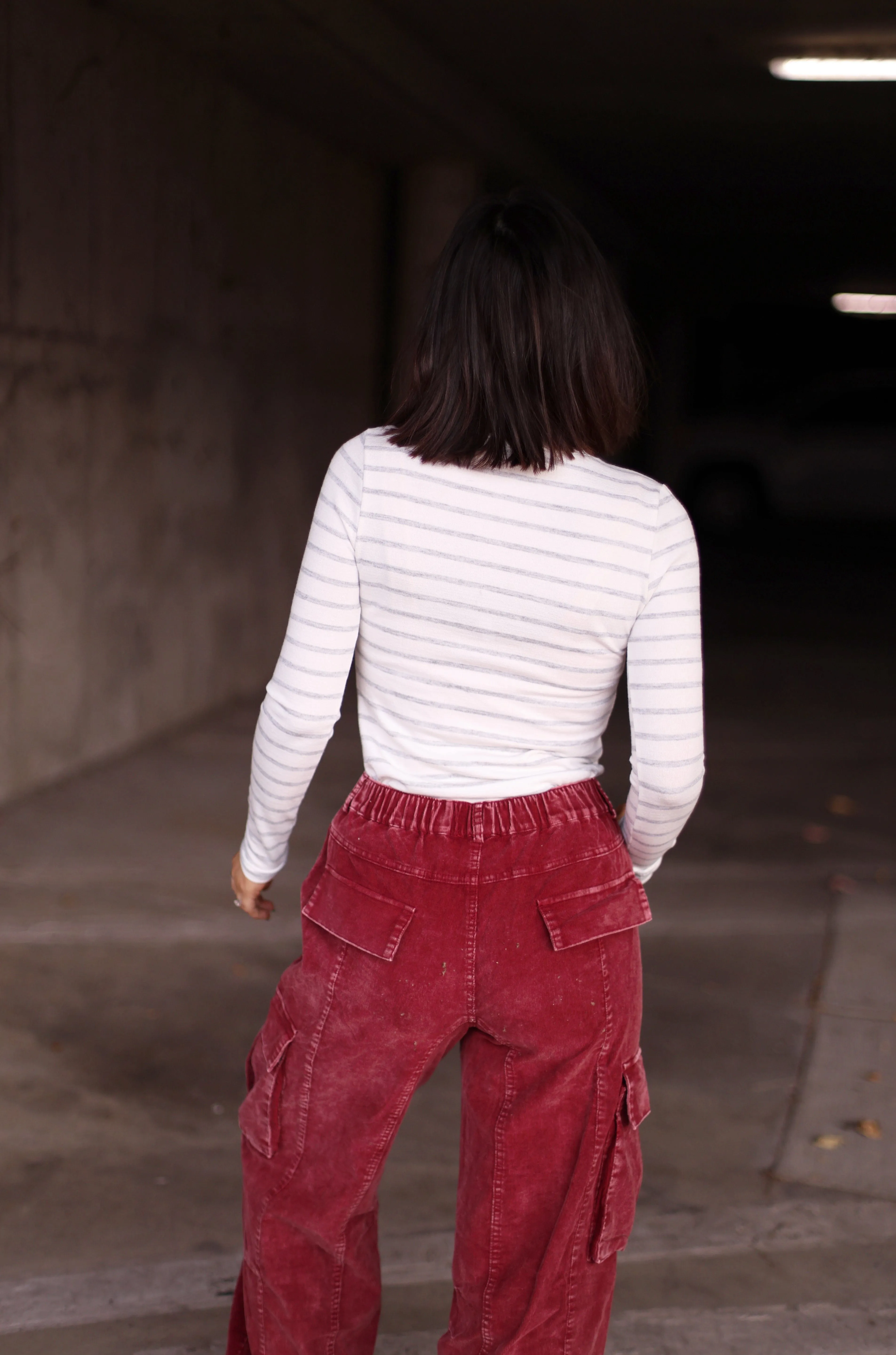 Striped Crew Neck Top sold by LANE 201 product image thumbnail 3