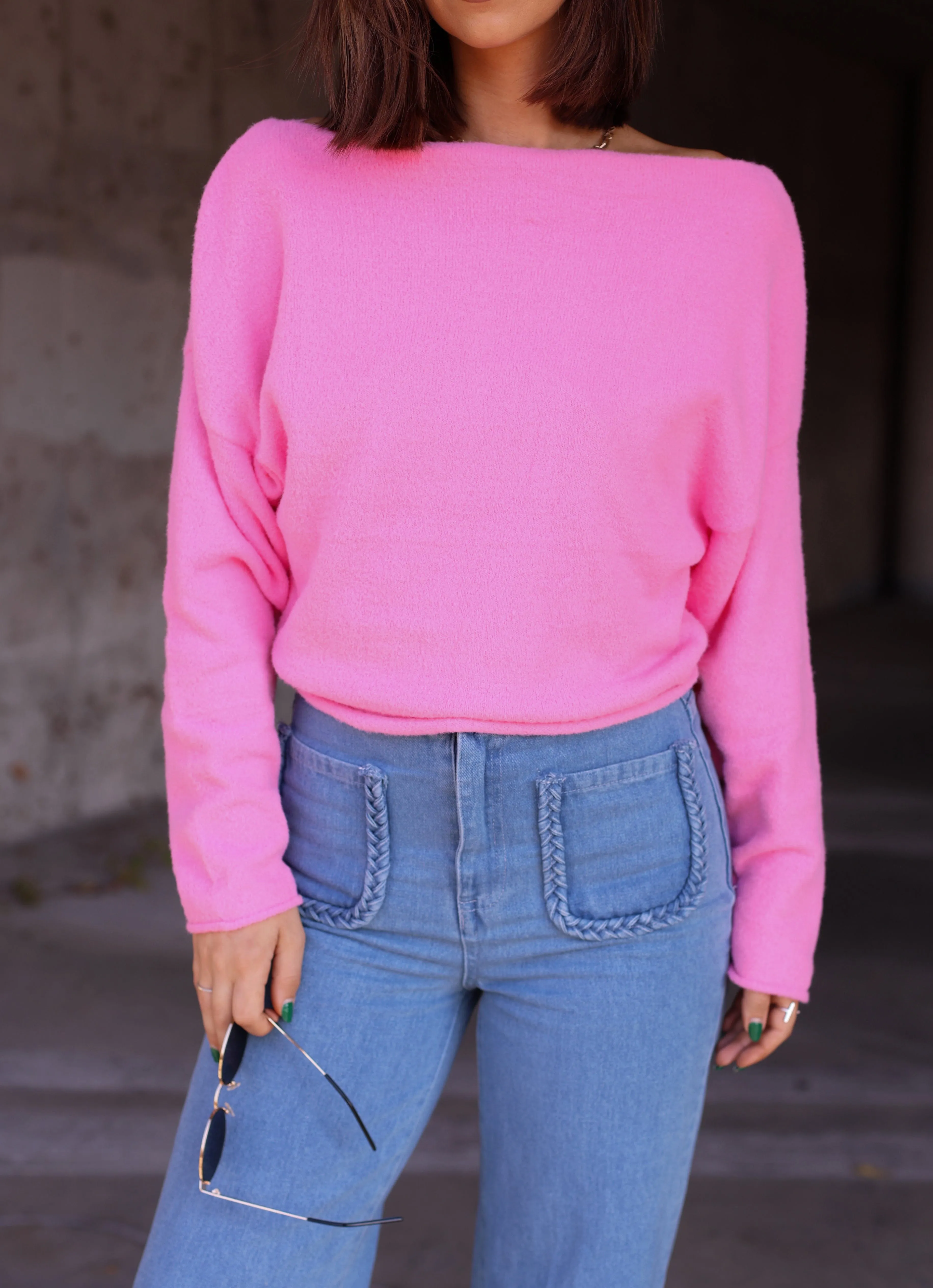 Drop Shoulder Pullover Sweater sold by LANE 201 product image thumbnail 2
