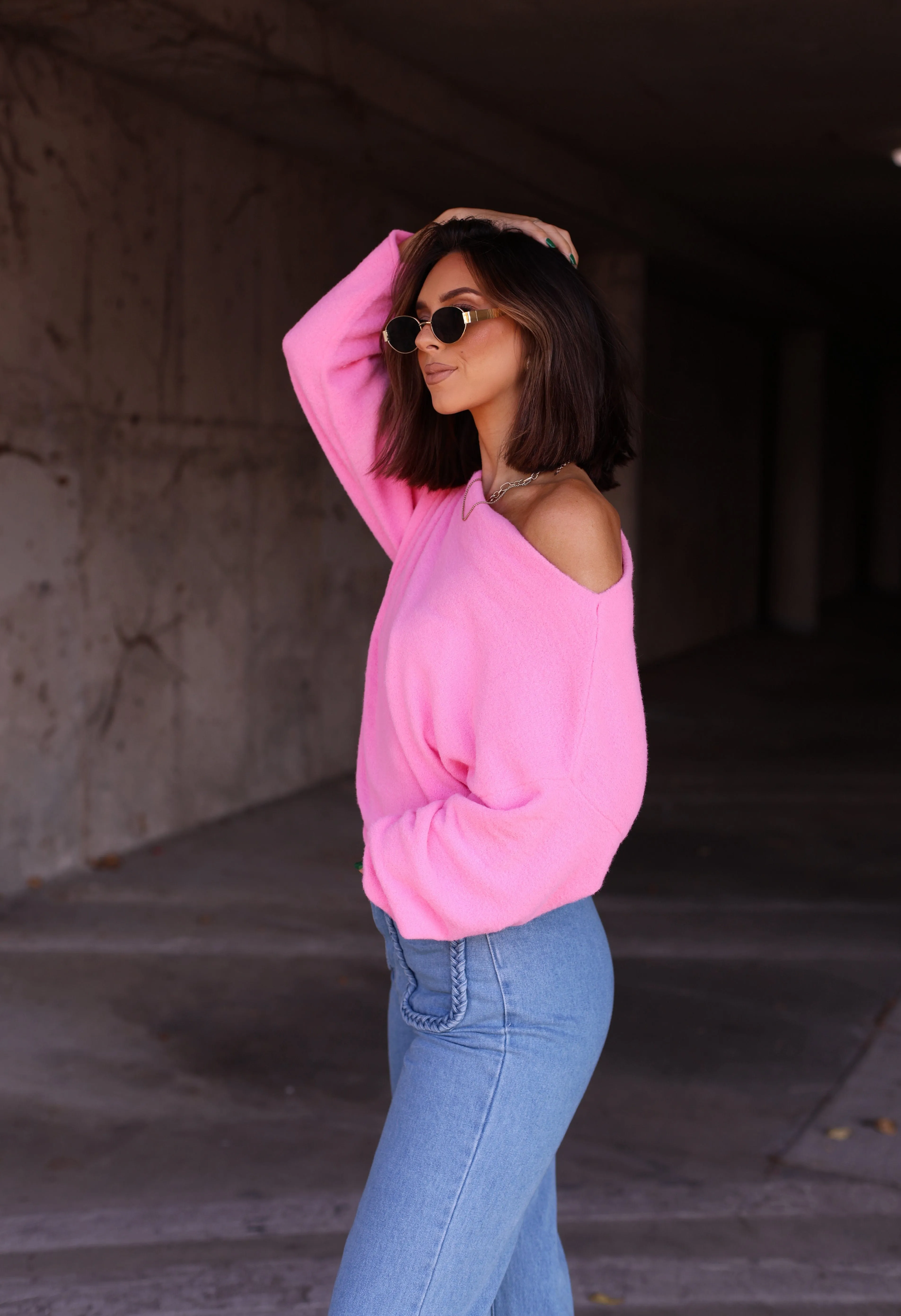 Drop Shoulder Pullover Sweater sold by LANE 201 product image thumbnail 4